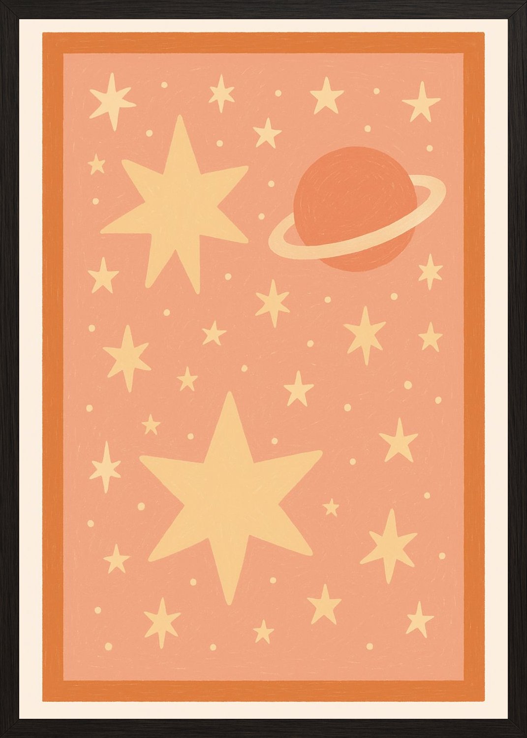 Poster in black frame