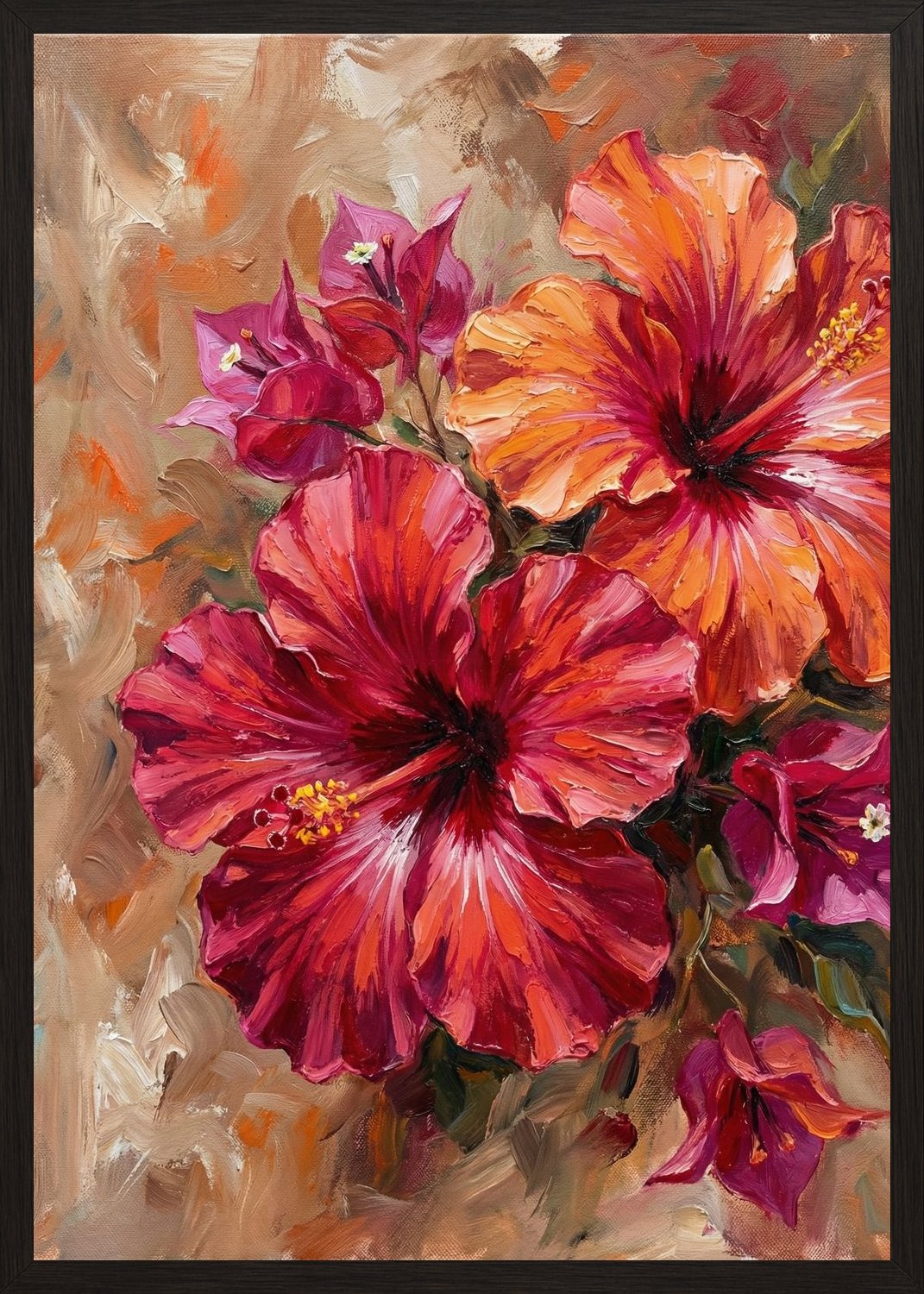 Poster in black frame