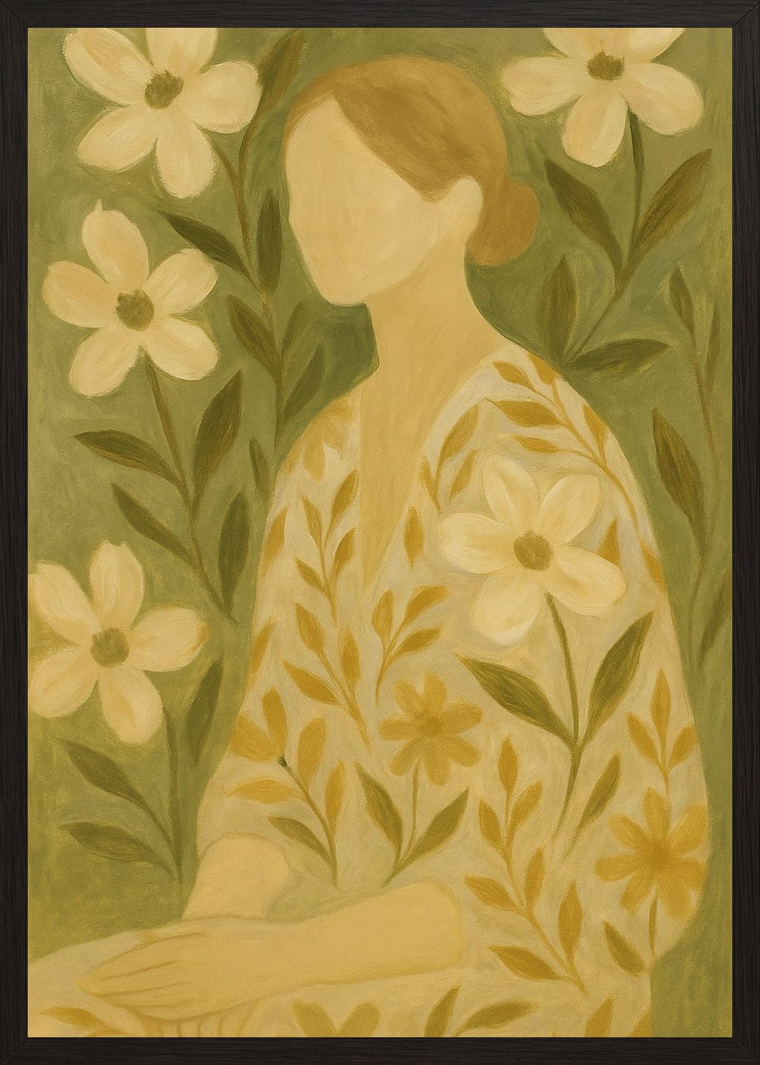 Poster in black frame