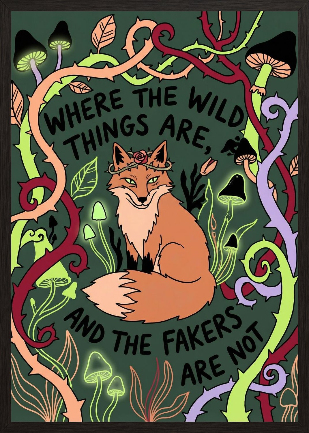 Poster in oak frame