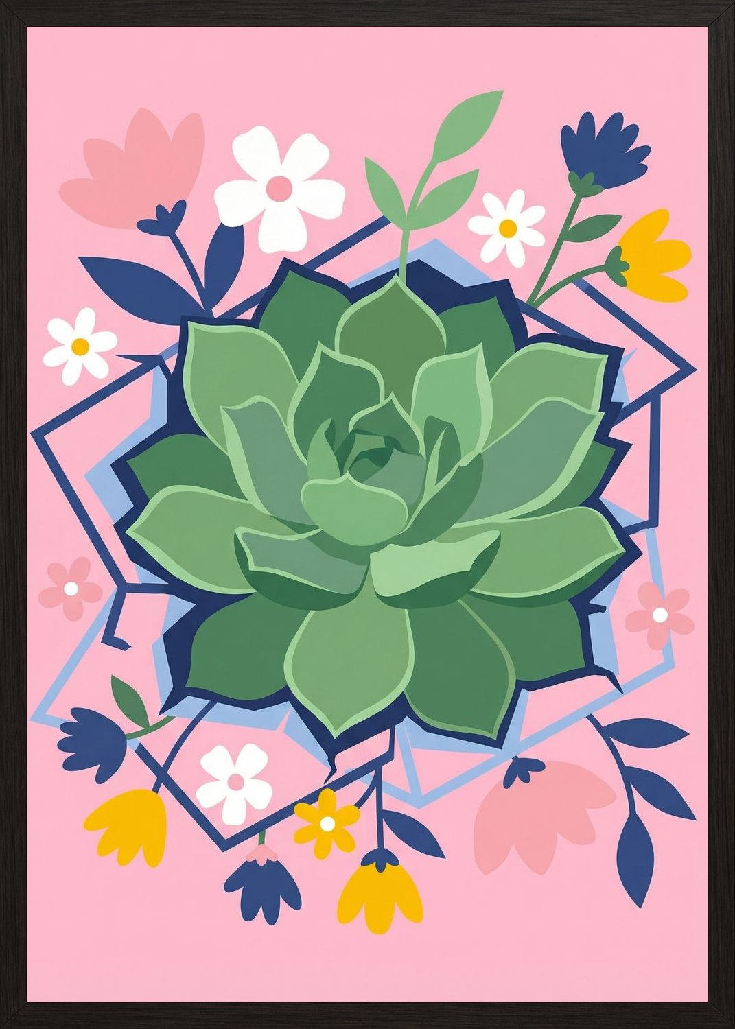 Poster in oak frame