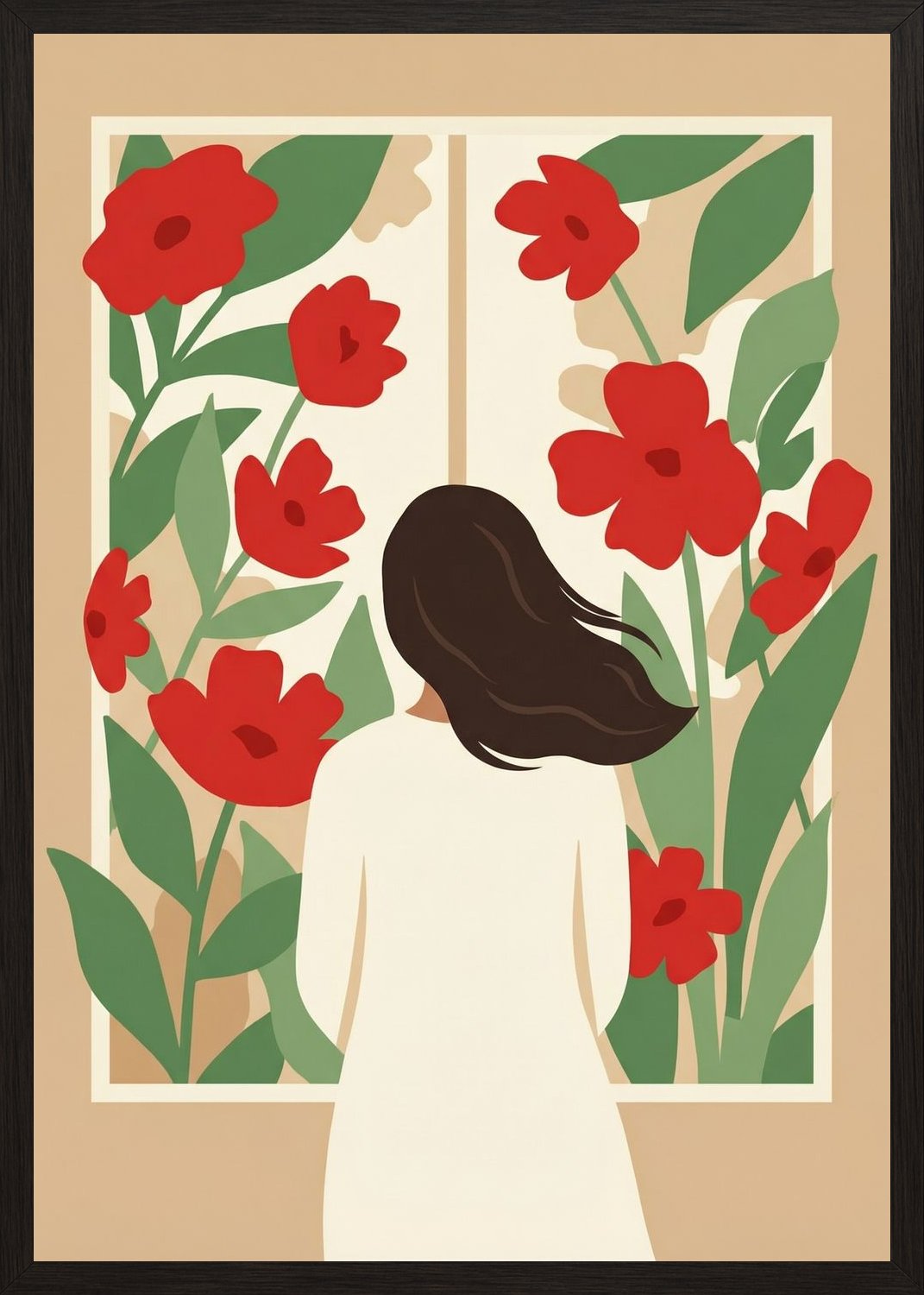 Poster in oak frame
