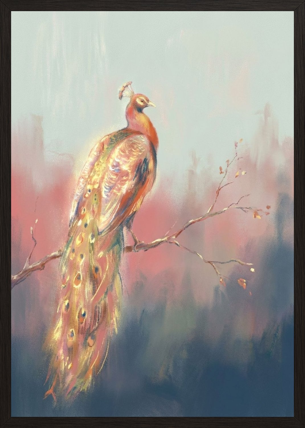 Poster in black frame