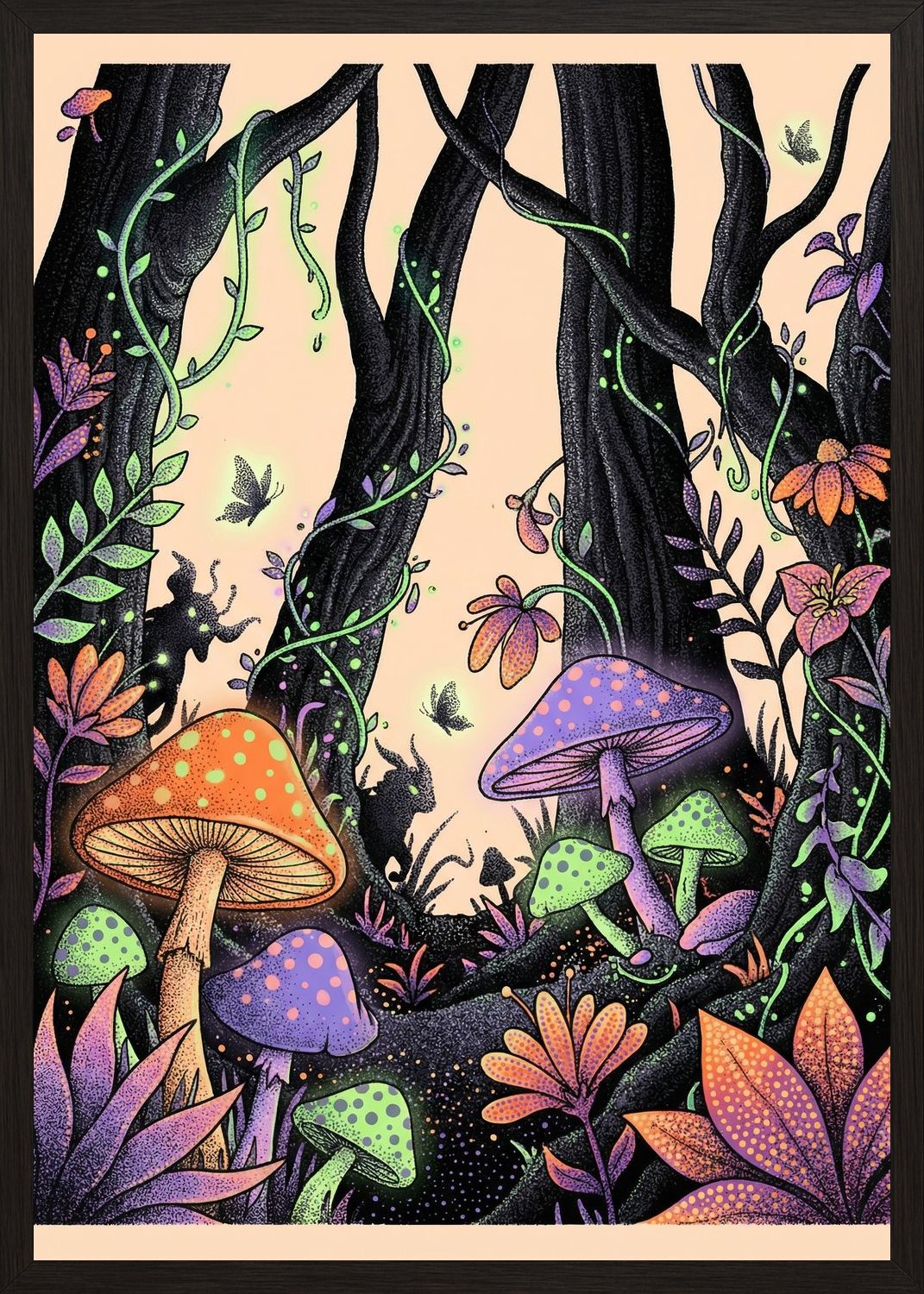 Poster in black frame