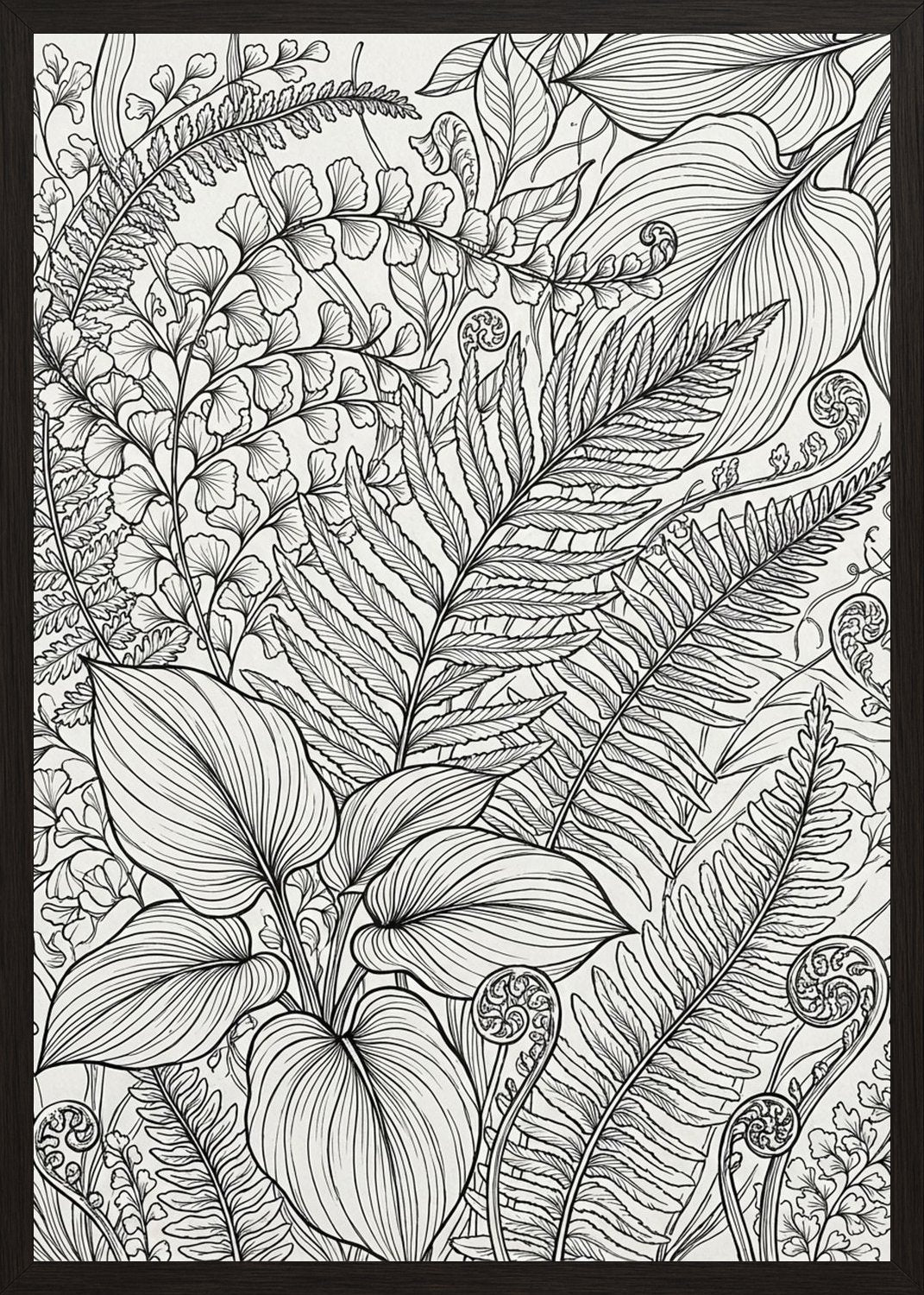 Poster in black frame