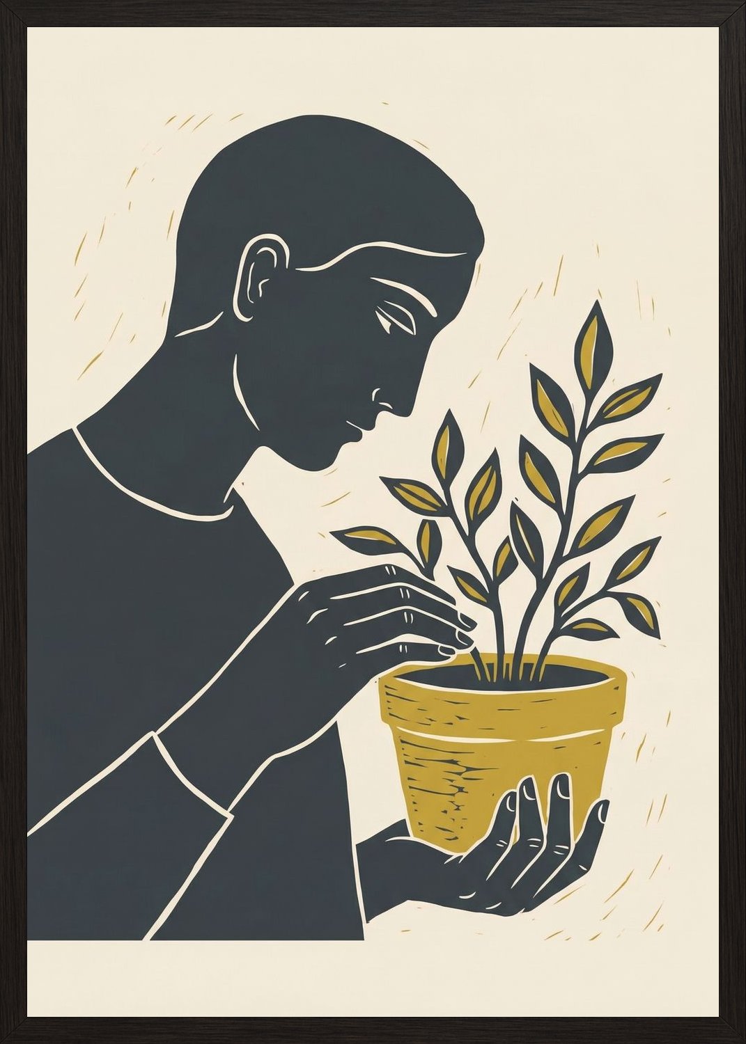 Poster in oak frame