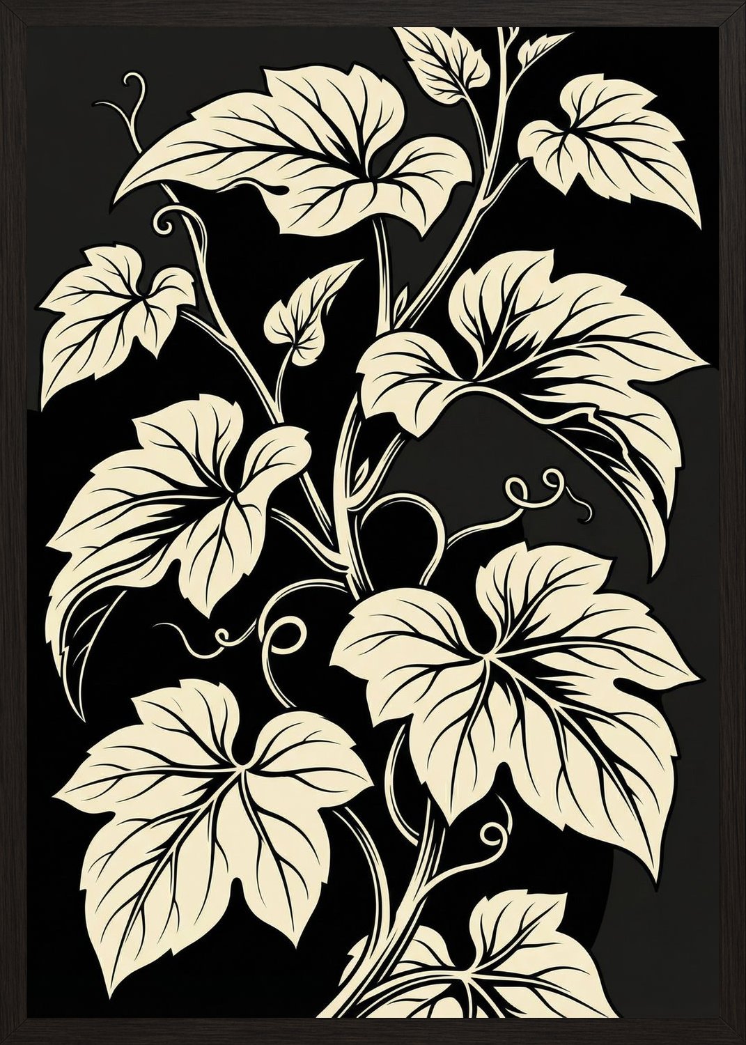 Poster in oak frame