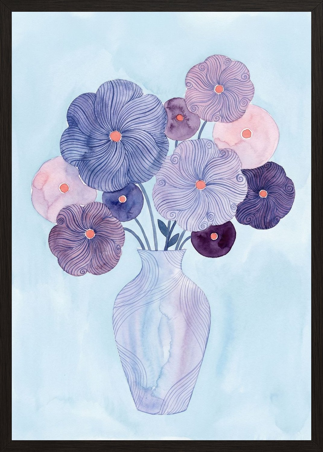 Poster in black frame