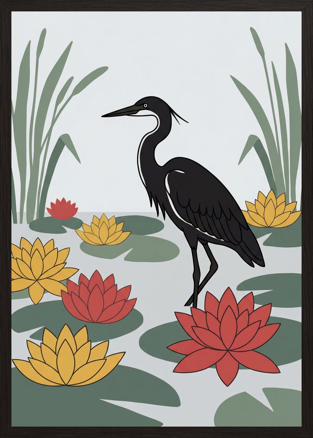 Poster in oak frame