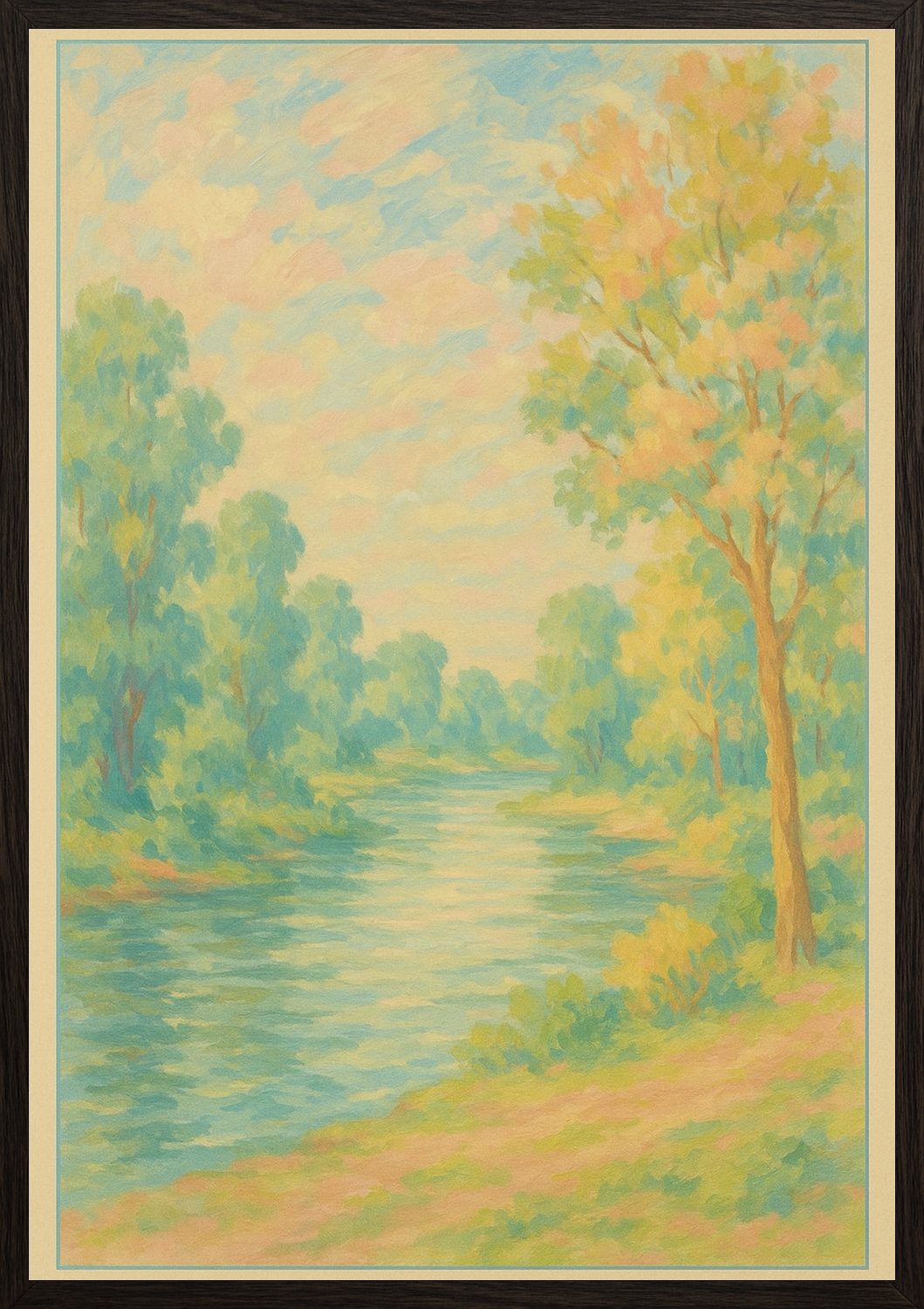 Poster in black frame