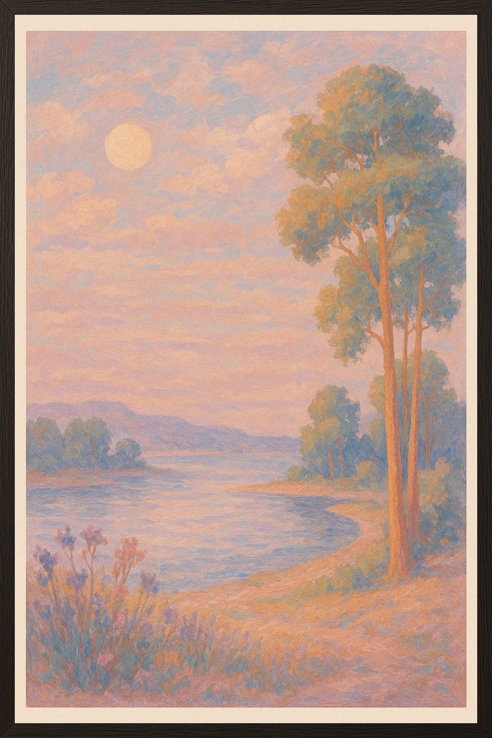 Poster in black frame