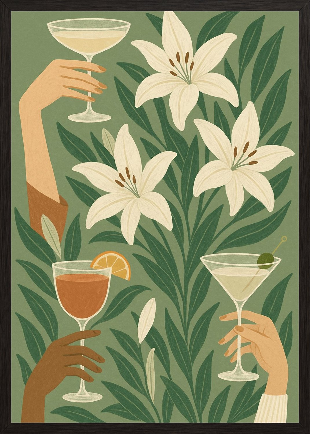 Poster in black frame