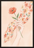 Poster in black frame