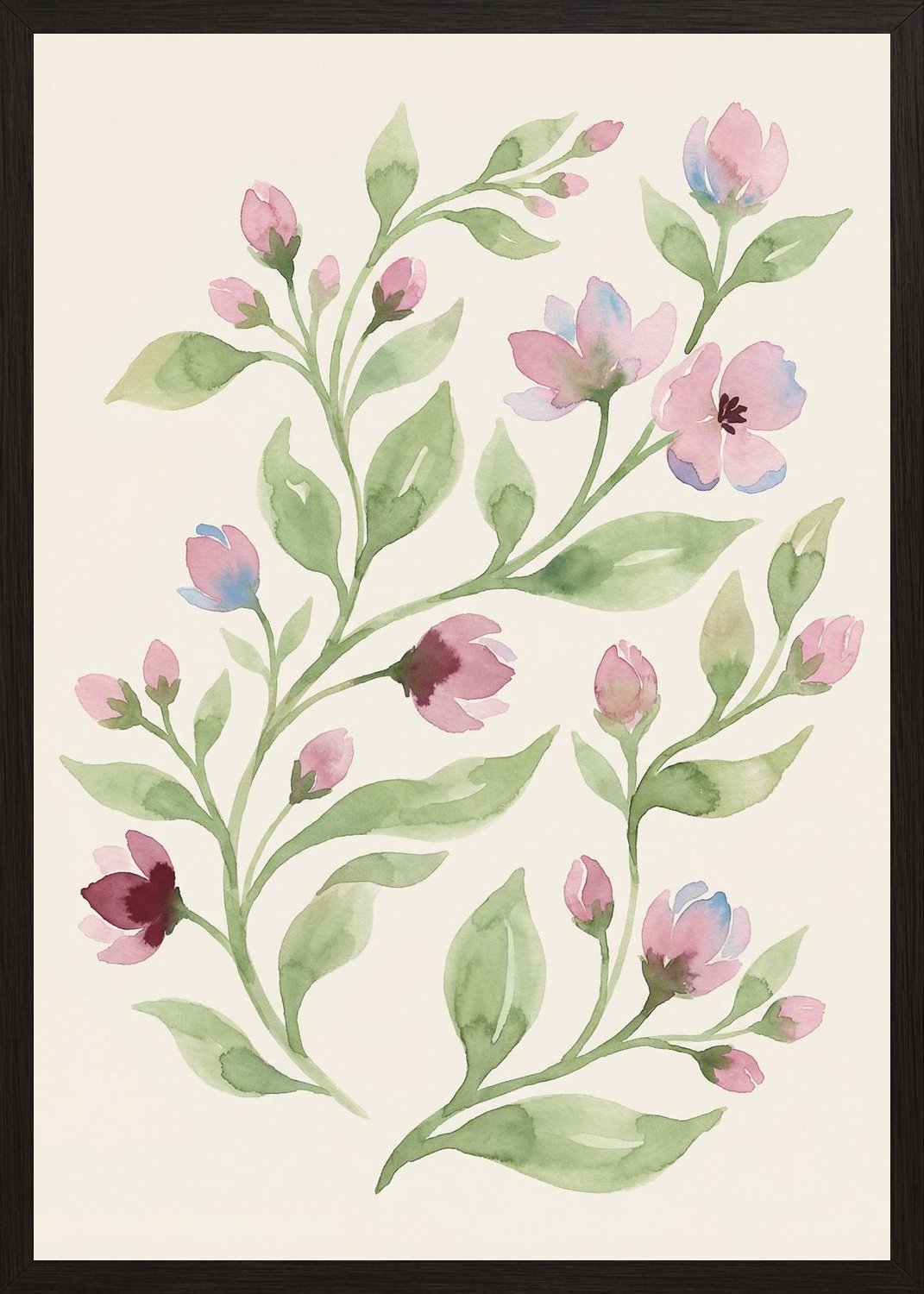 Poster in black frame