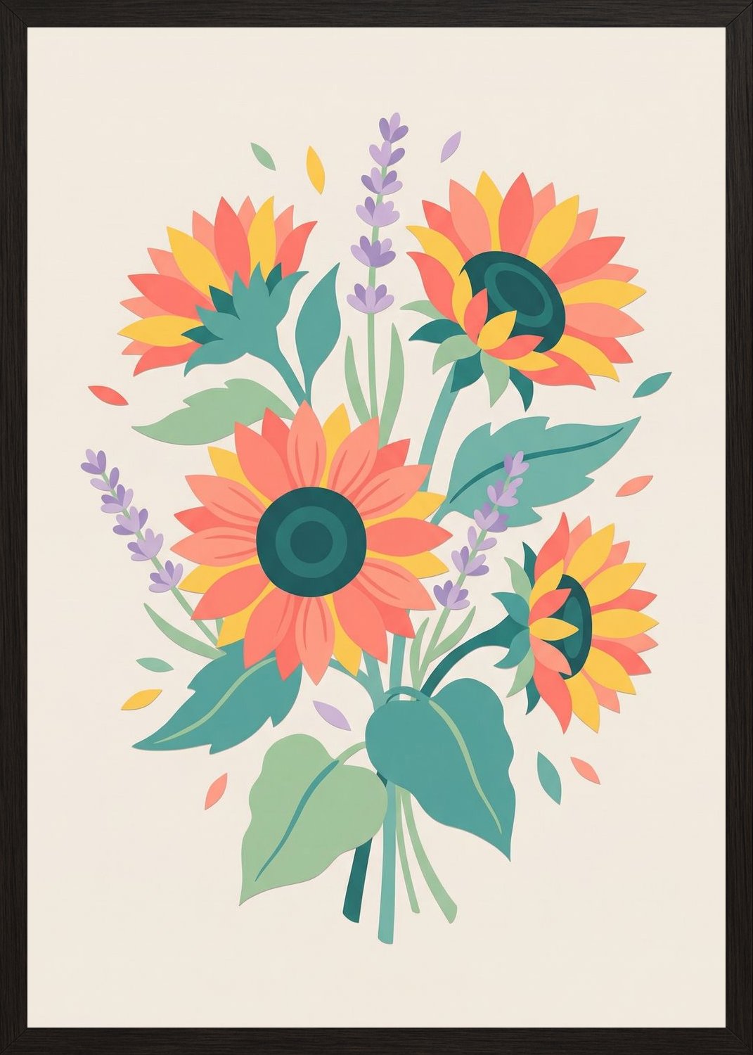 Poster in oak frame