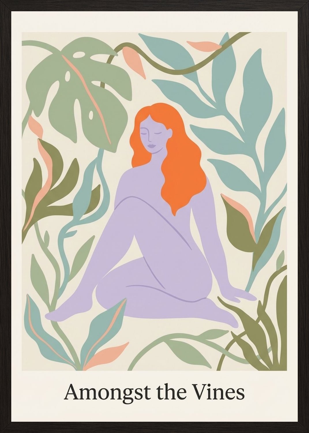 Poster in black frame