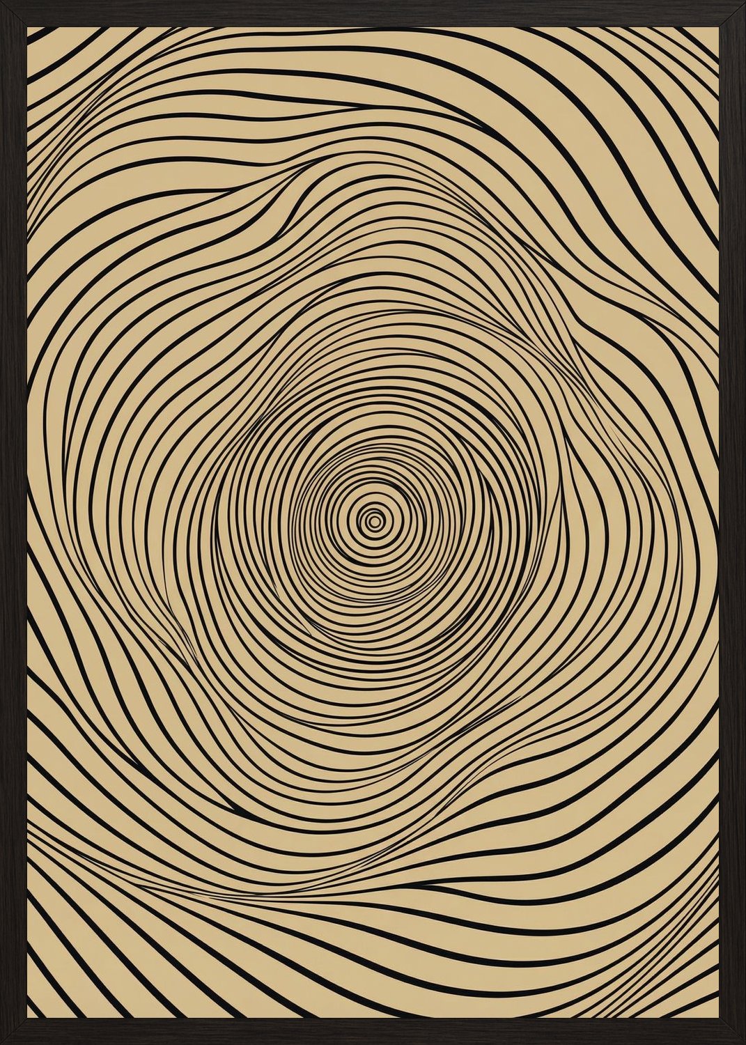 Poster in oak frame