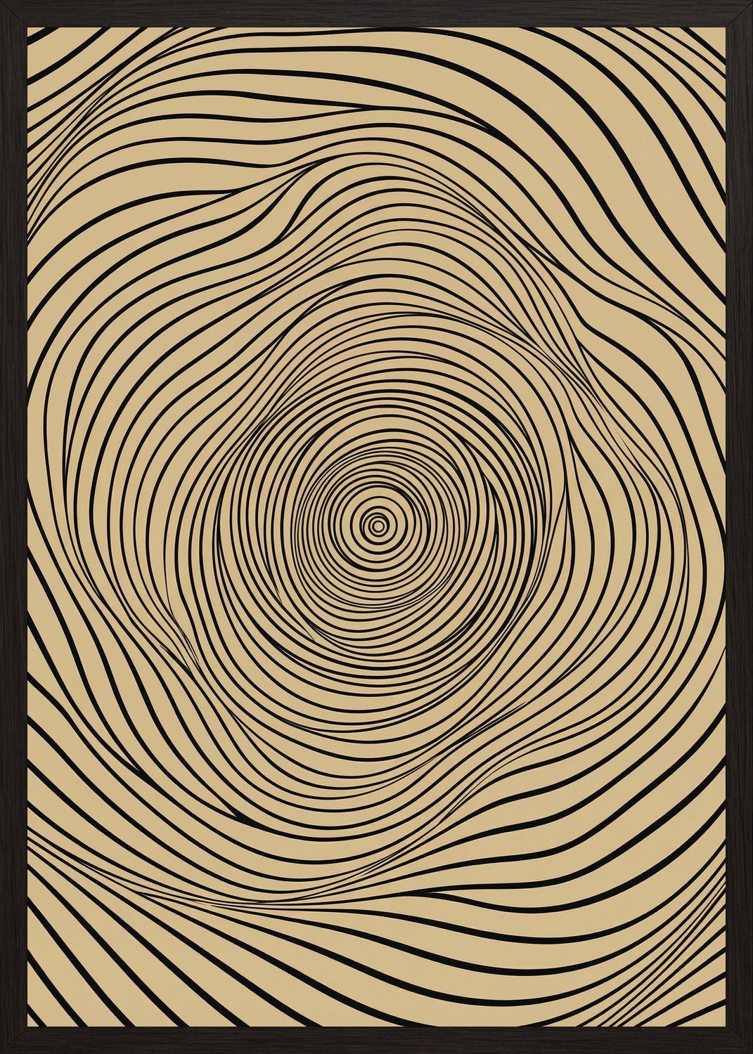 Poster in black frame