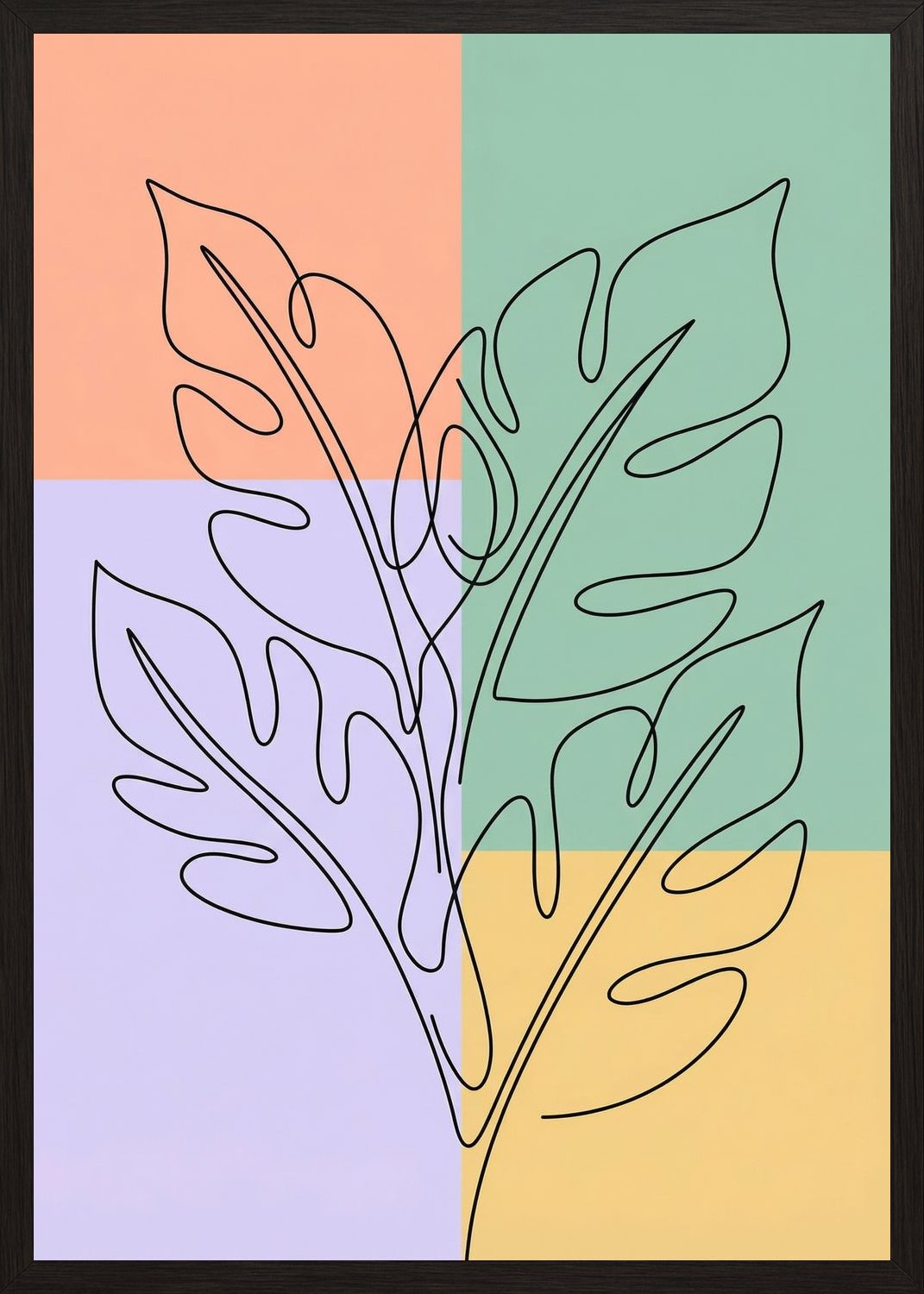 Poster in oak frame