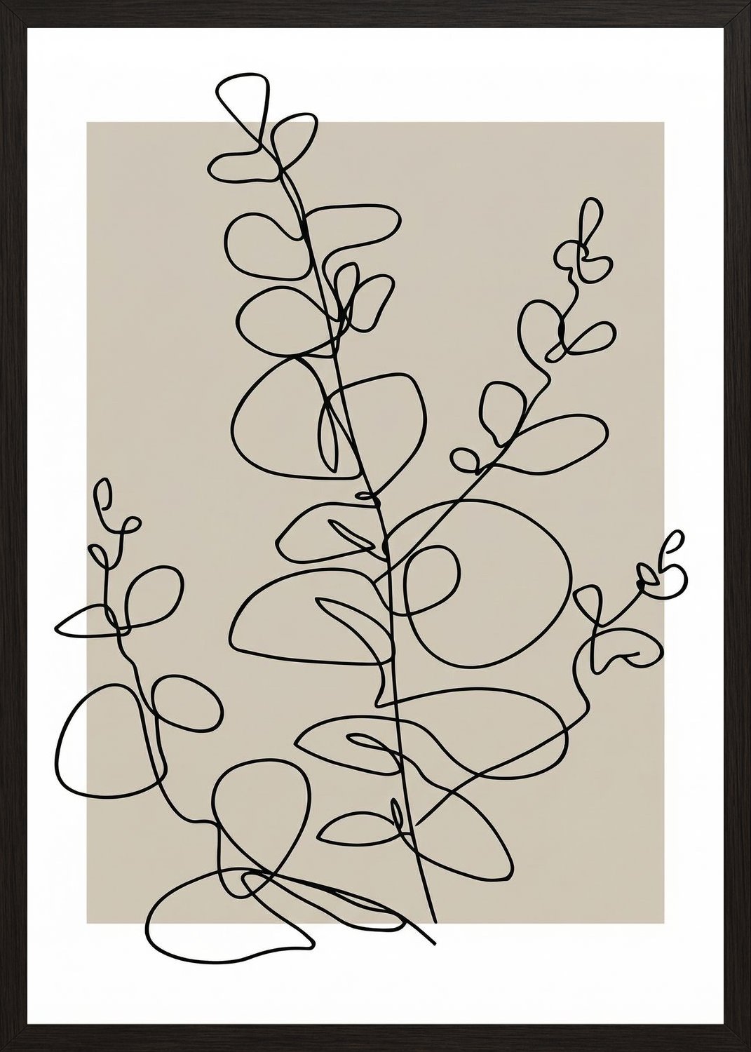 Poster in black frame