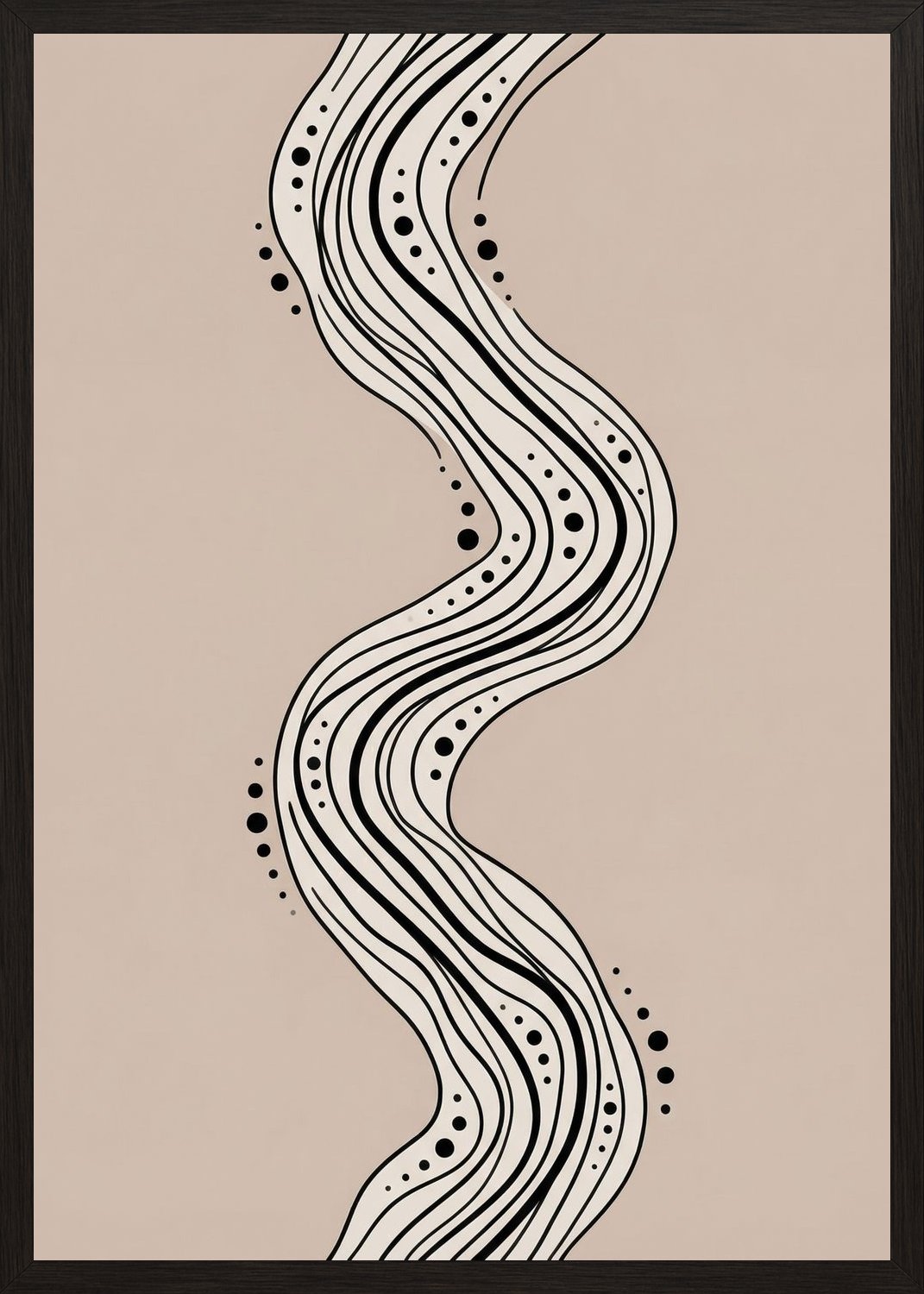 Poster in oak frame