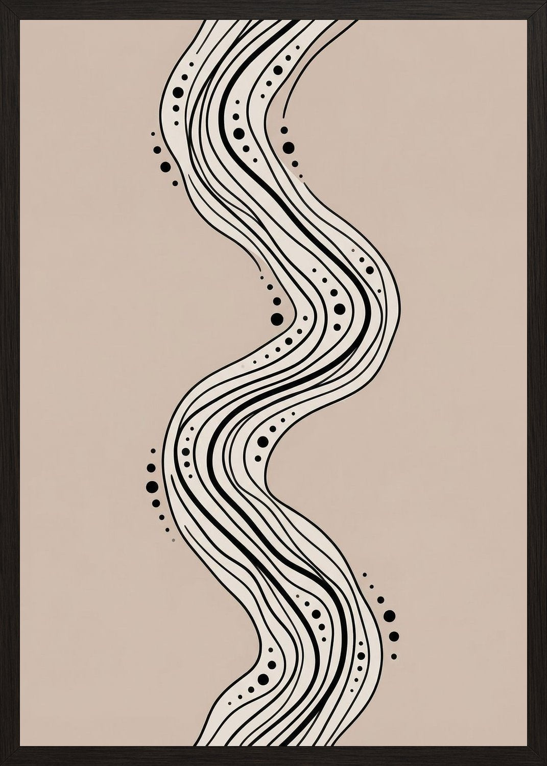 Poster in black frame