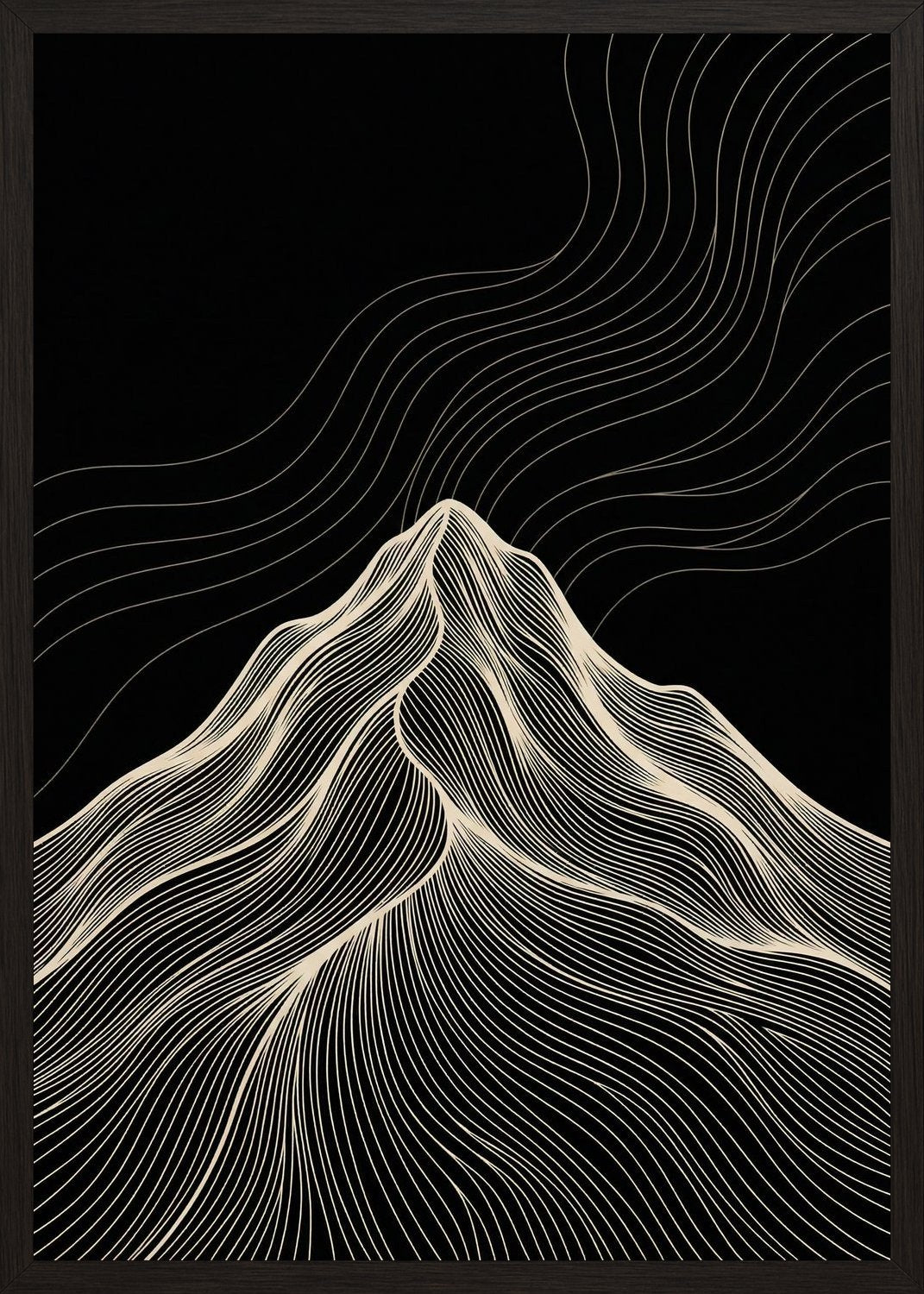 Poster in black frame