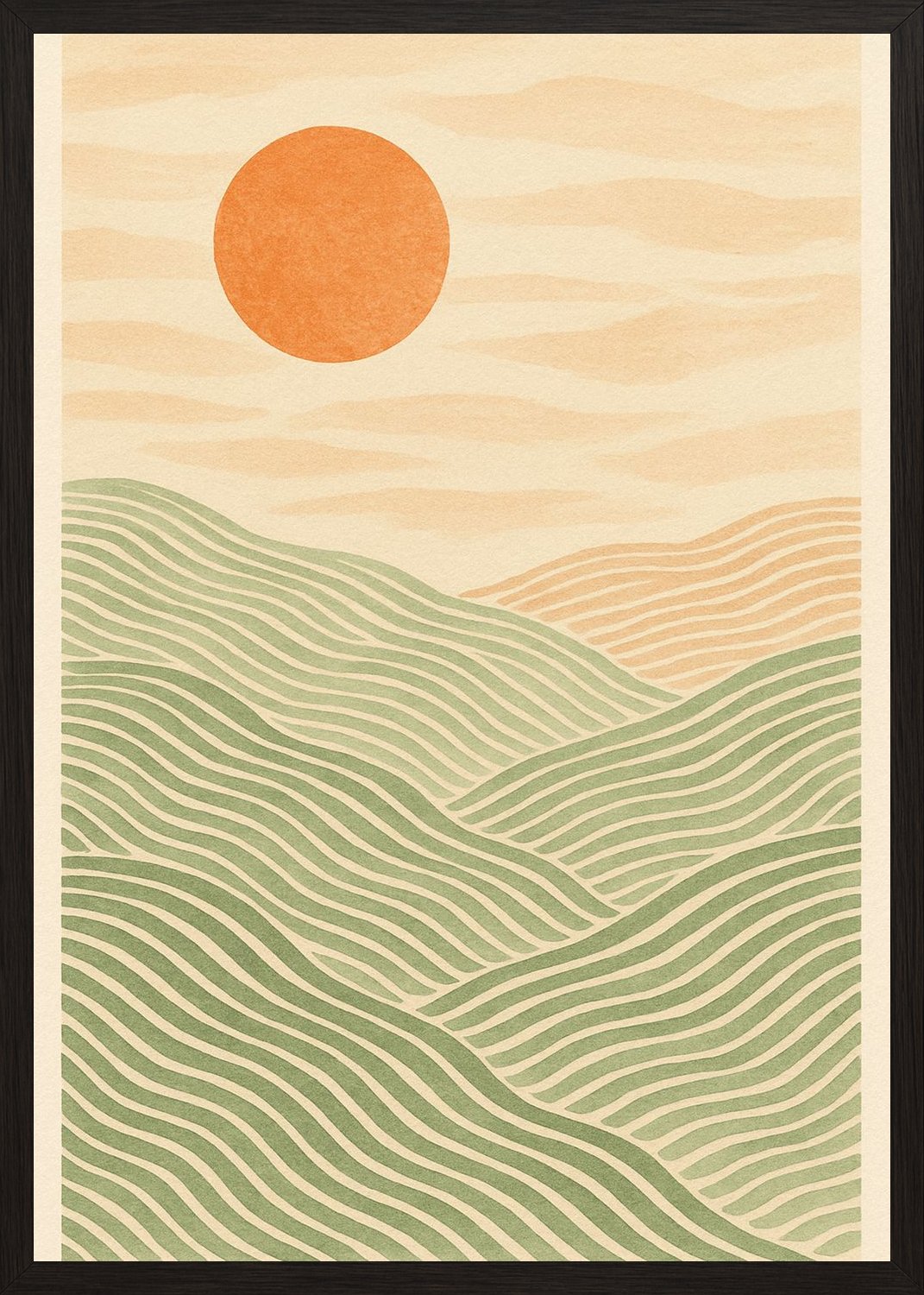 Poster in black frame