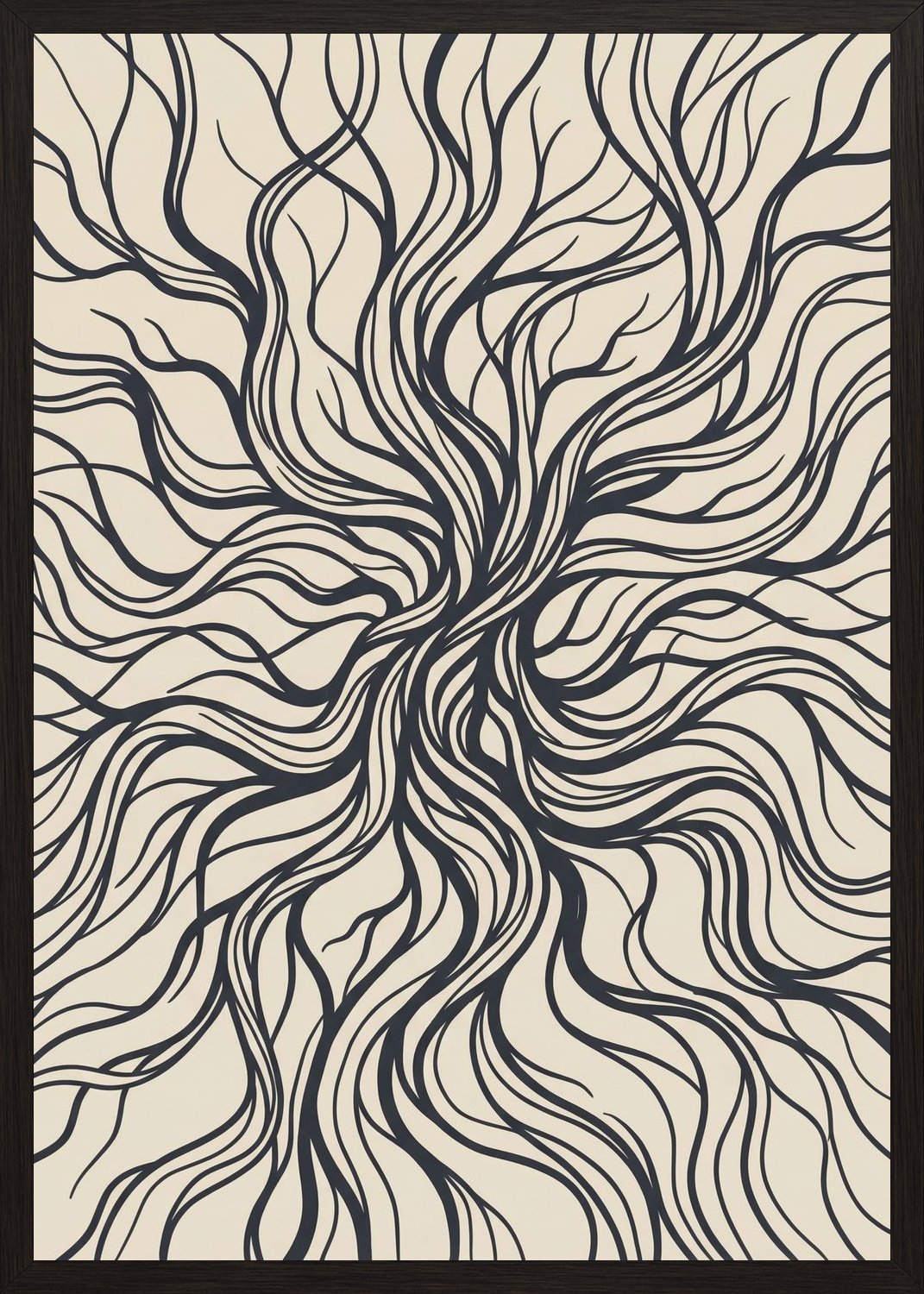 Poster in oak frame