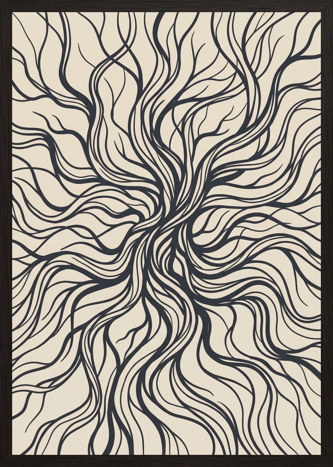 Poster in black frame