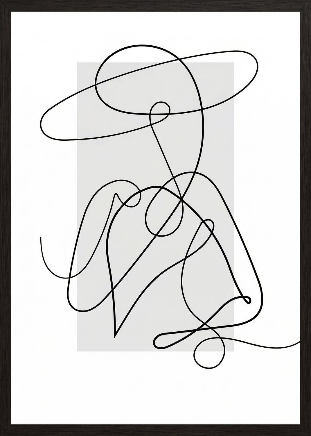 Poster in black frame