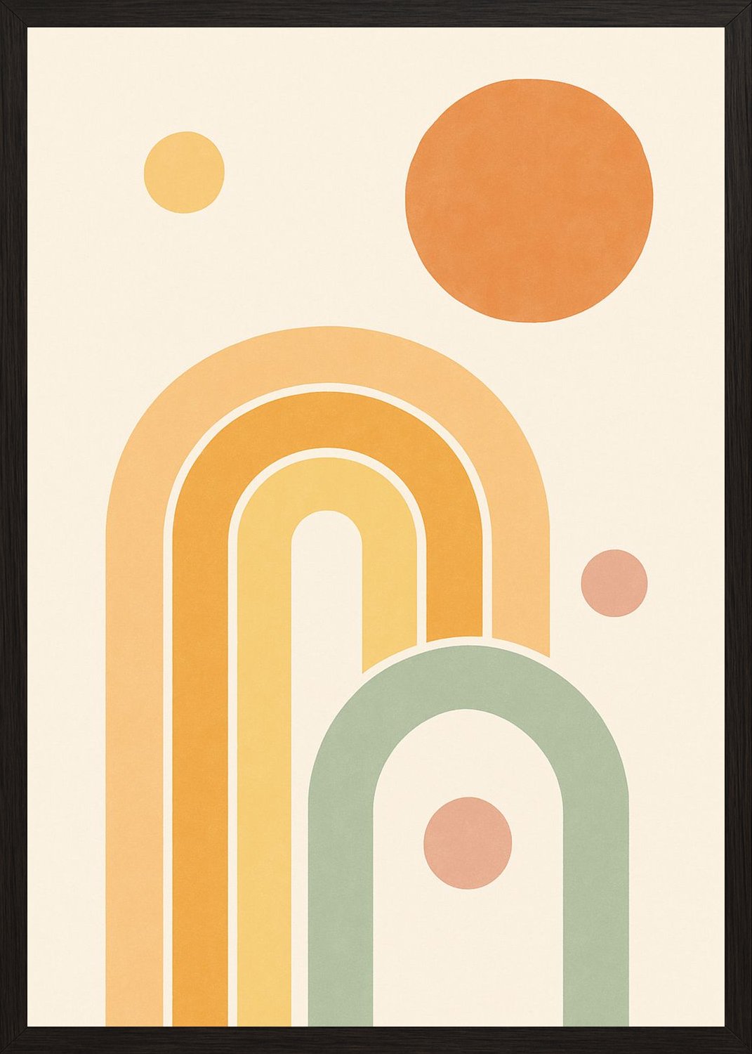 Poster in black frame