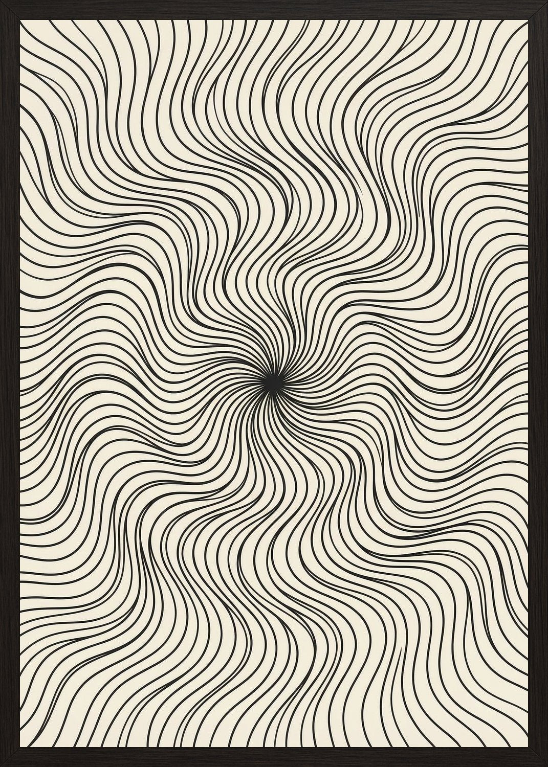 Poster in black frame