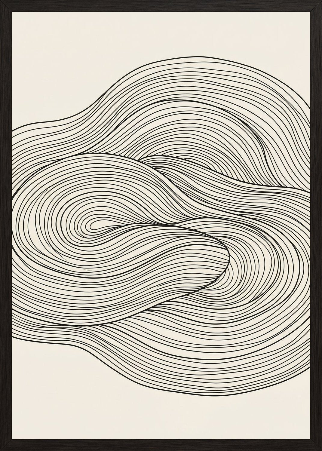 Poster in black frame