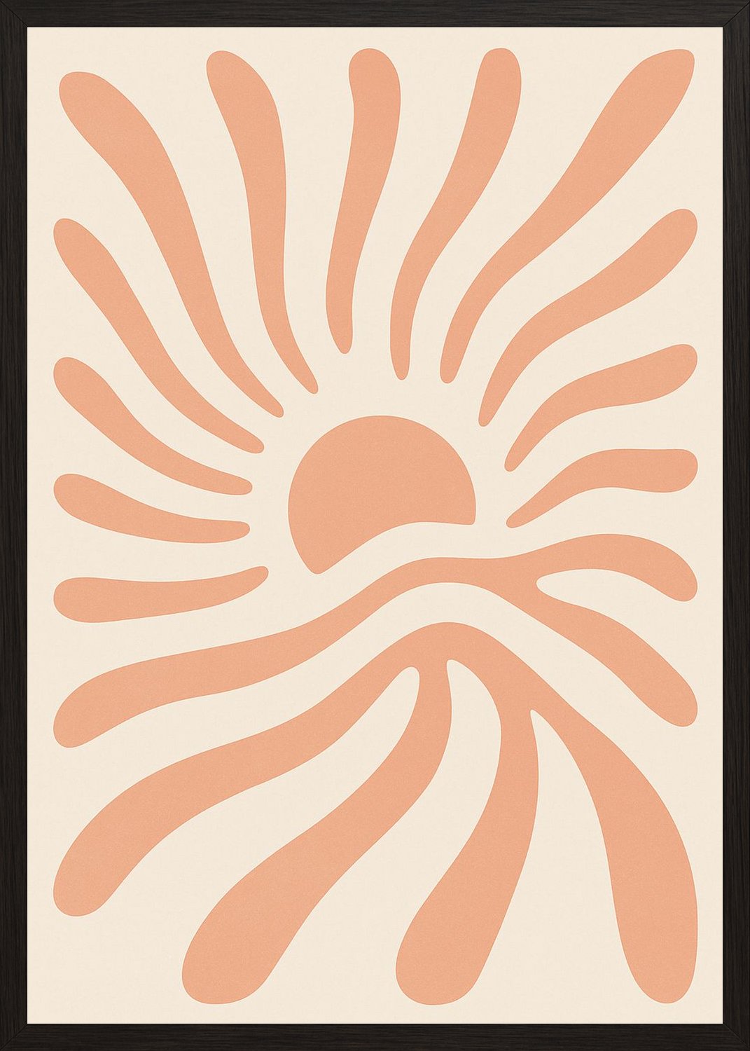 Poster in black frame