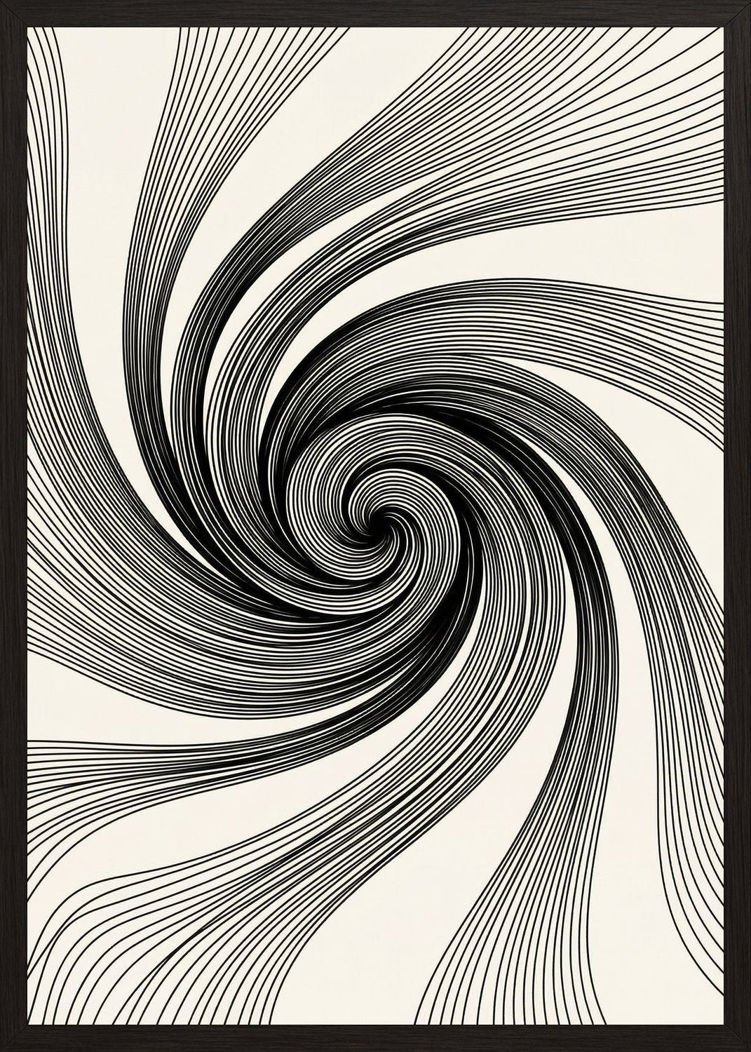 Poster in black frame