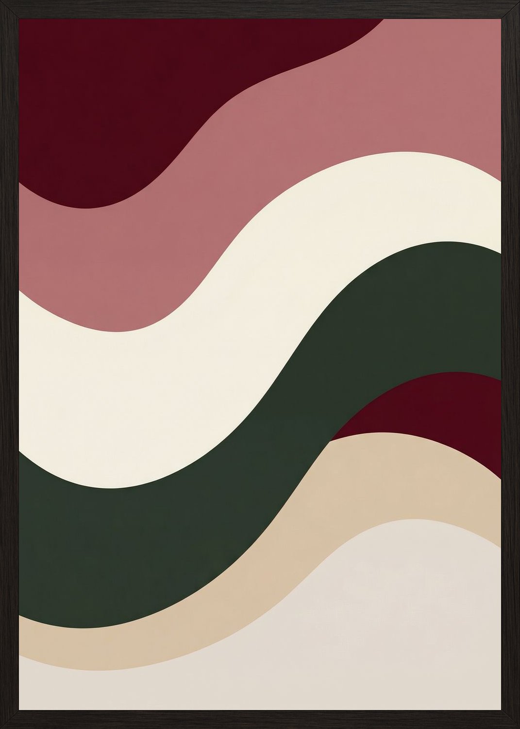 Poster in black frame