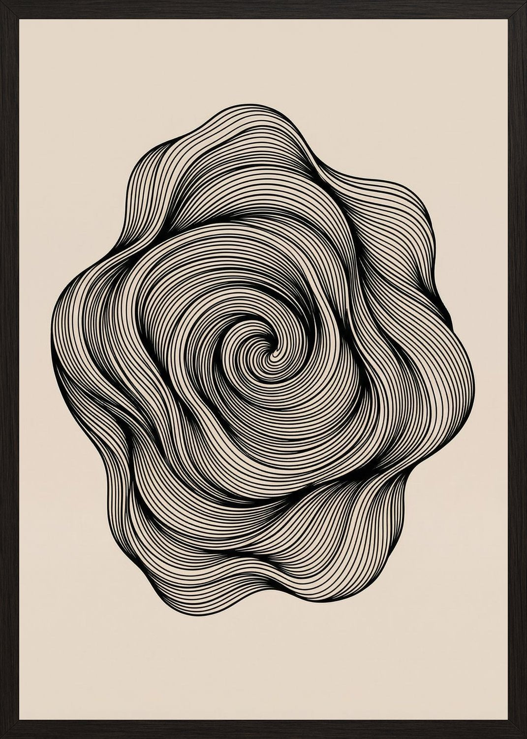 Poster in black frame