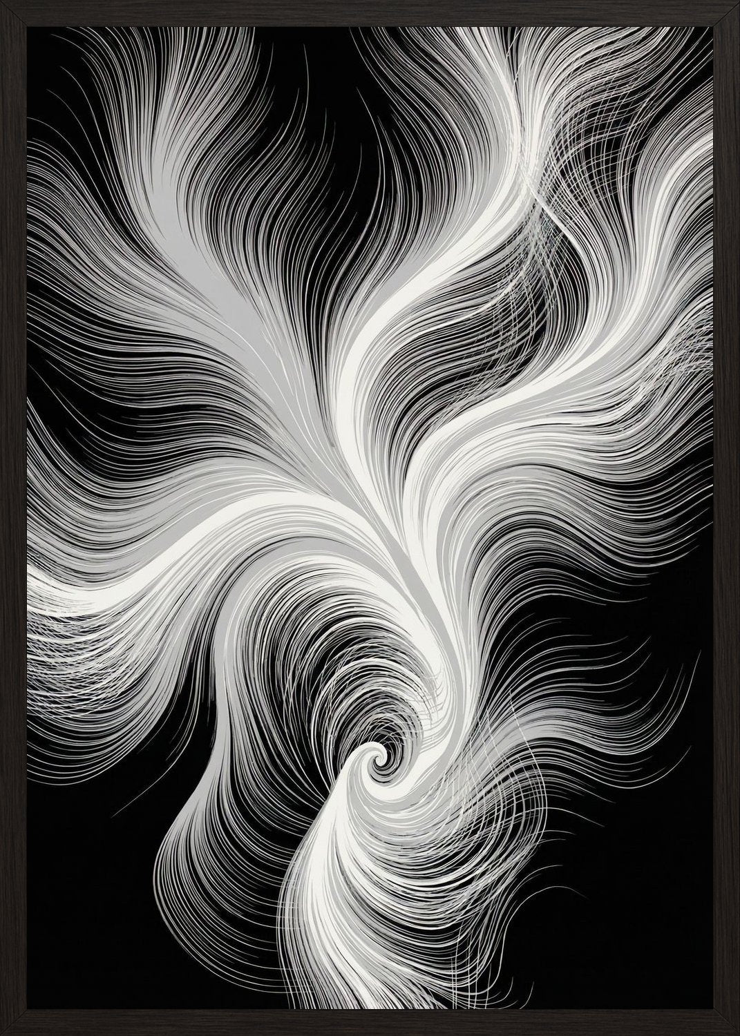 Poster in black frame