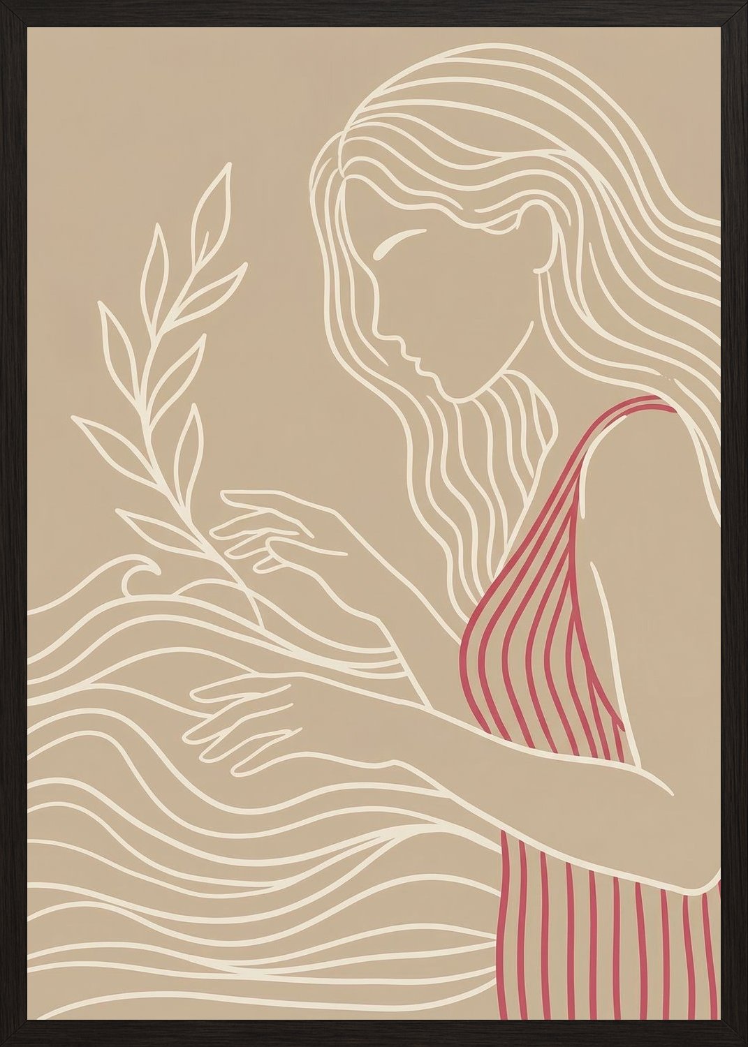 Poster in black frame