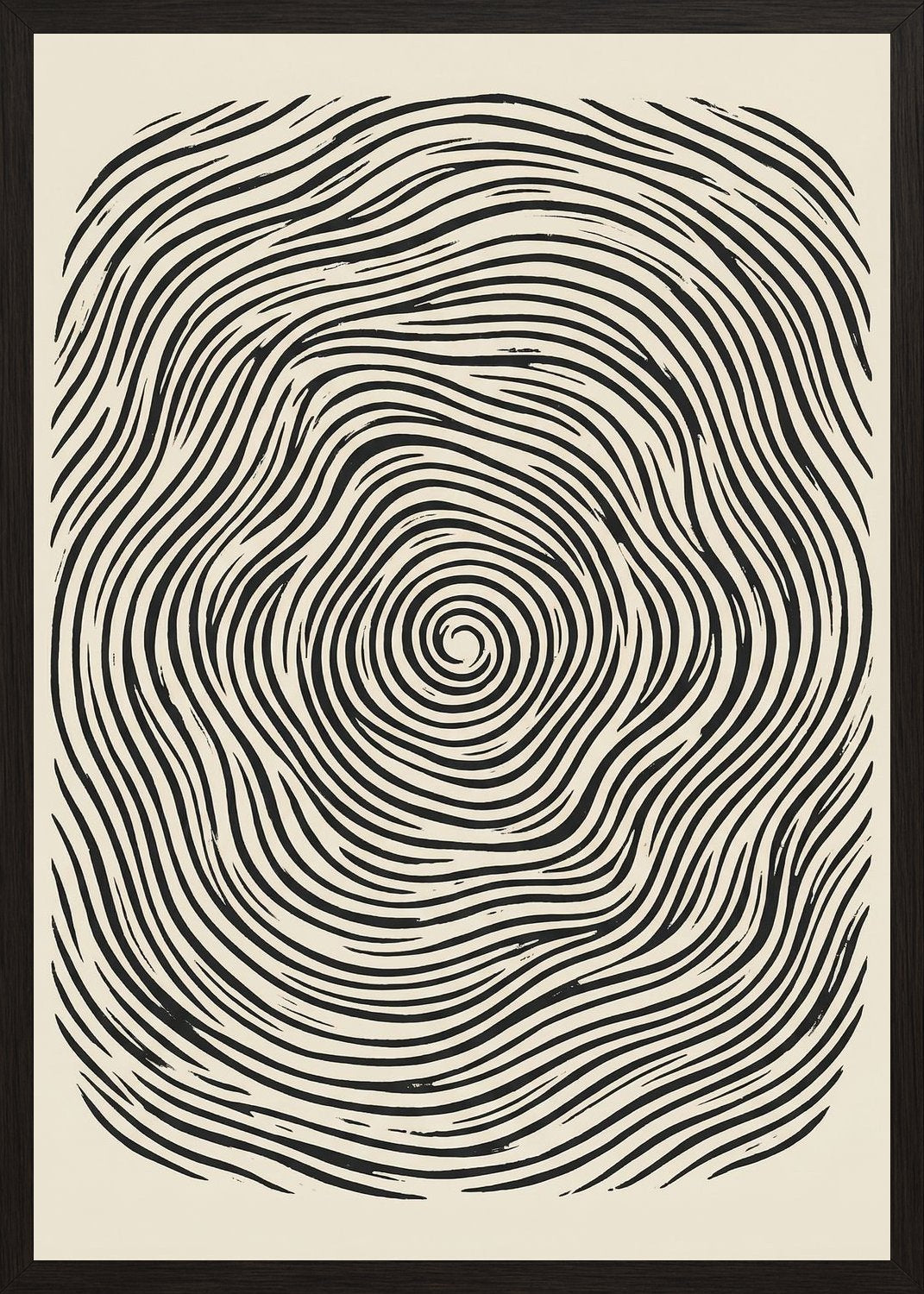 Poster in black frame