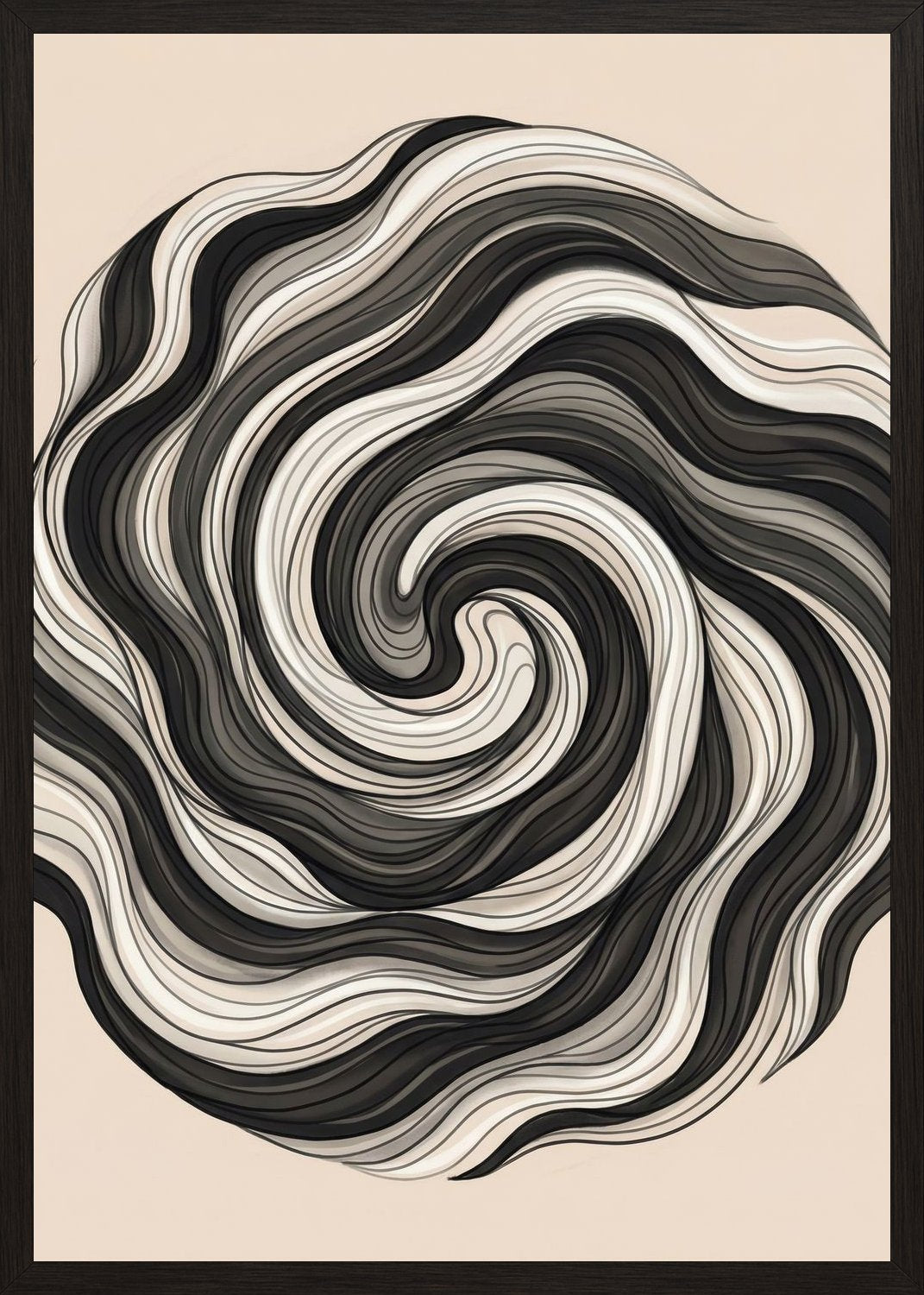 Poster in black frame