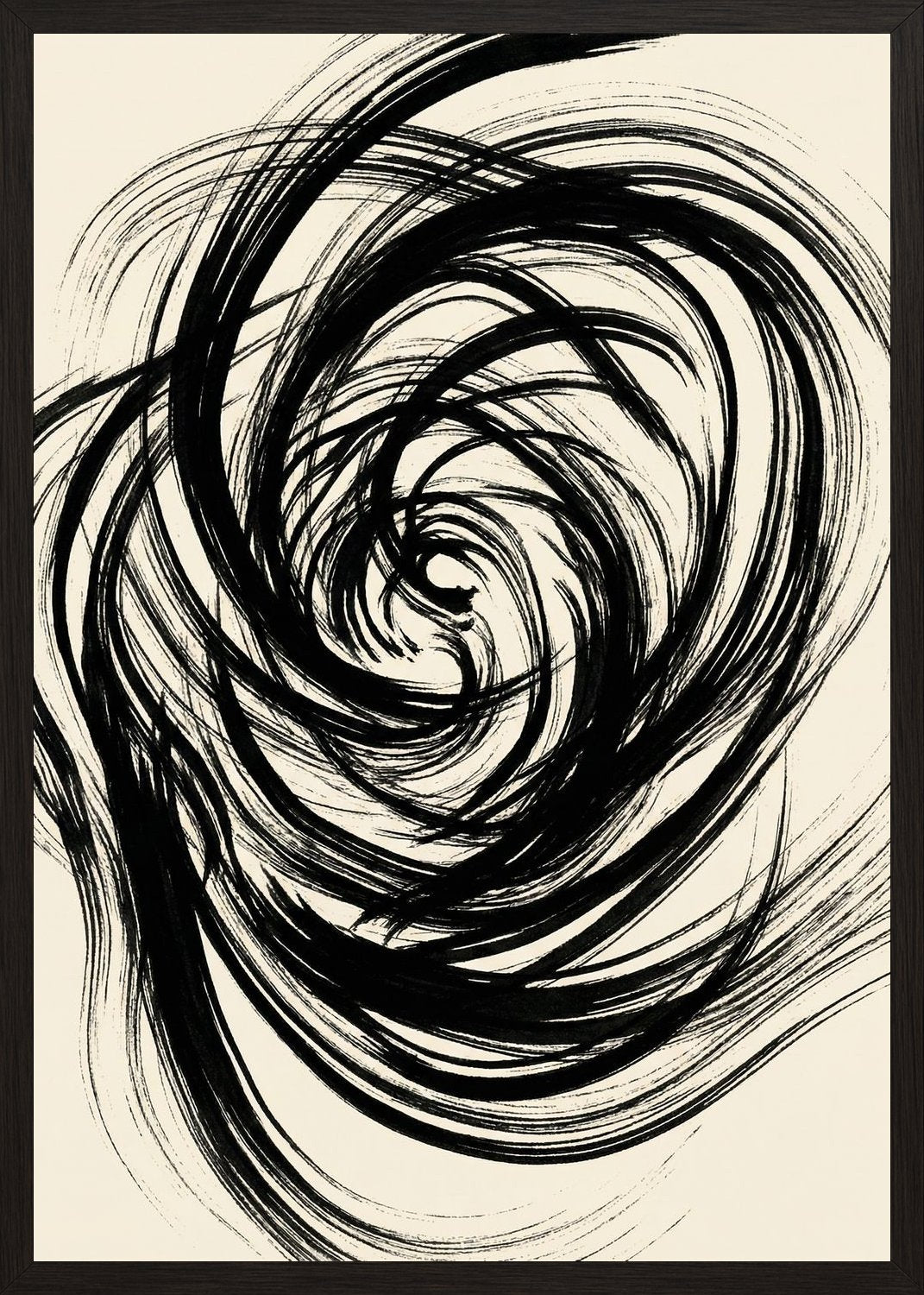 Poster in black frame