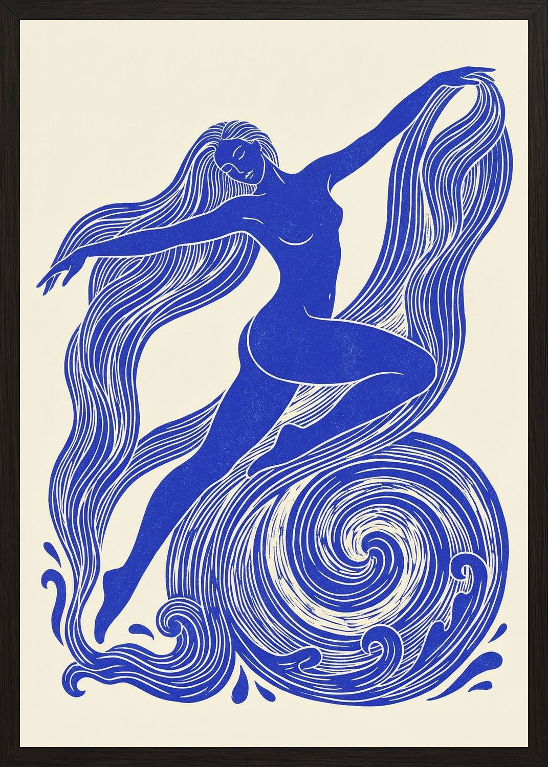 Poster in black frame