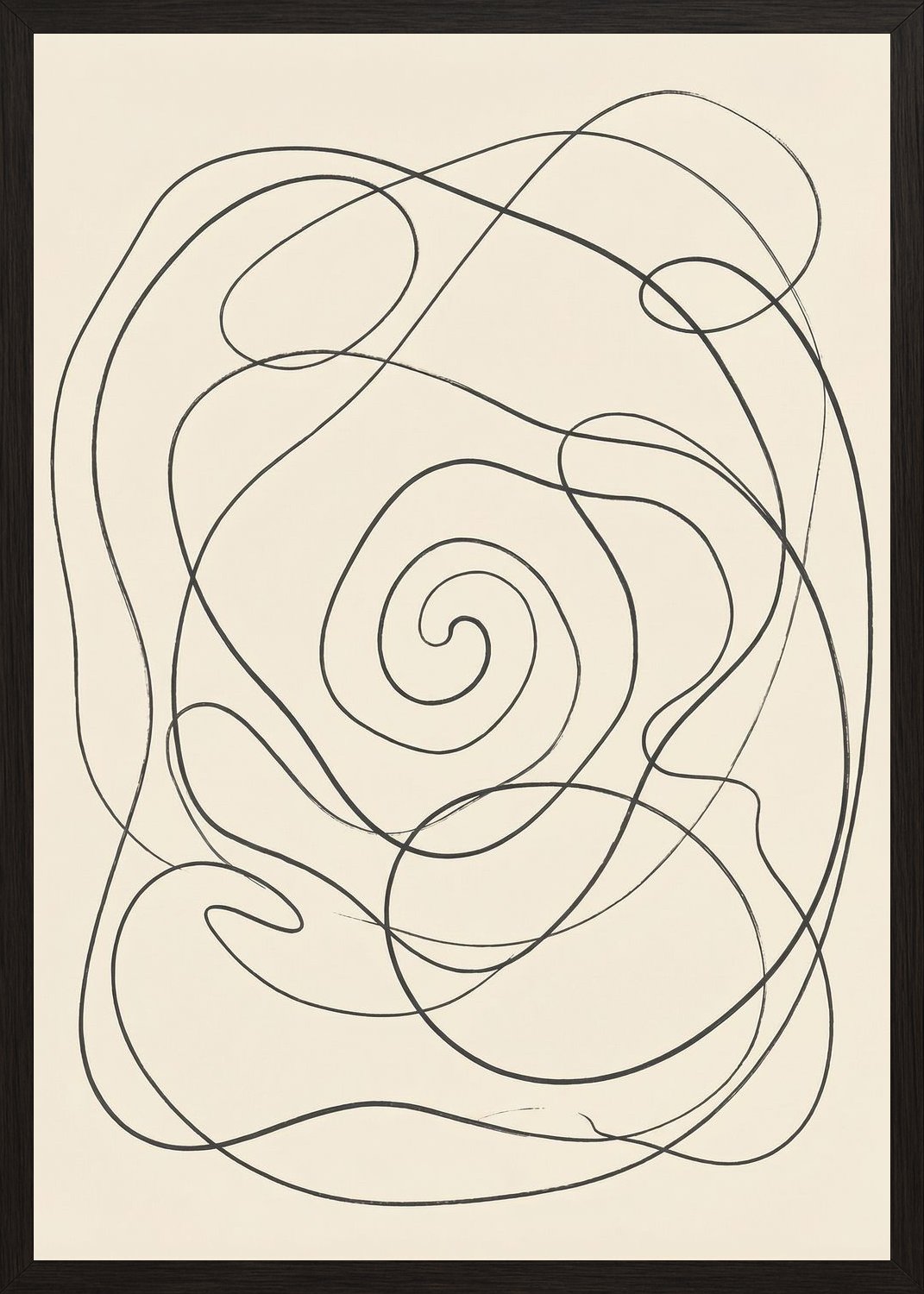 Poster in black frame