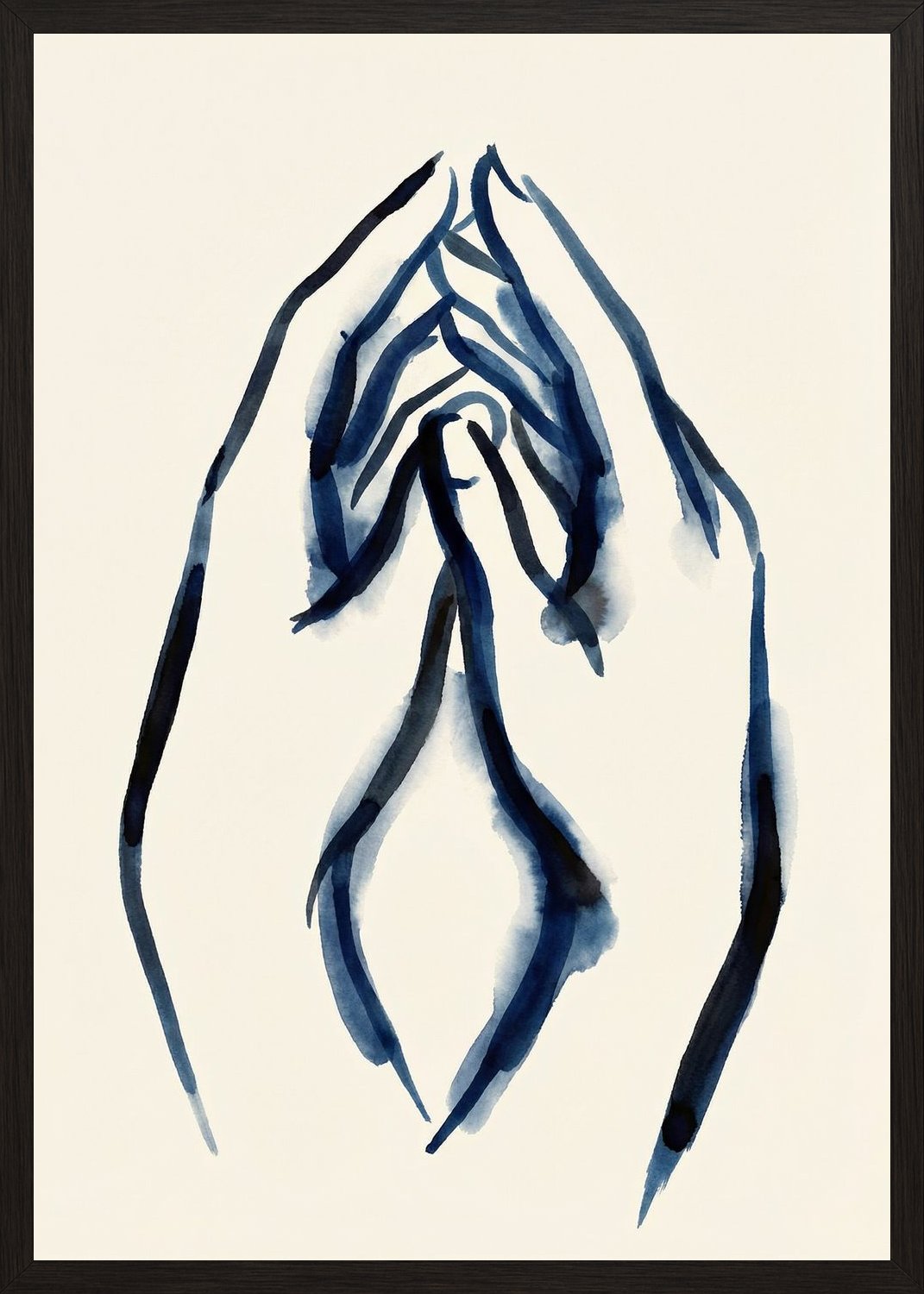 Poster in black frame