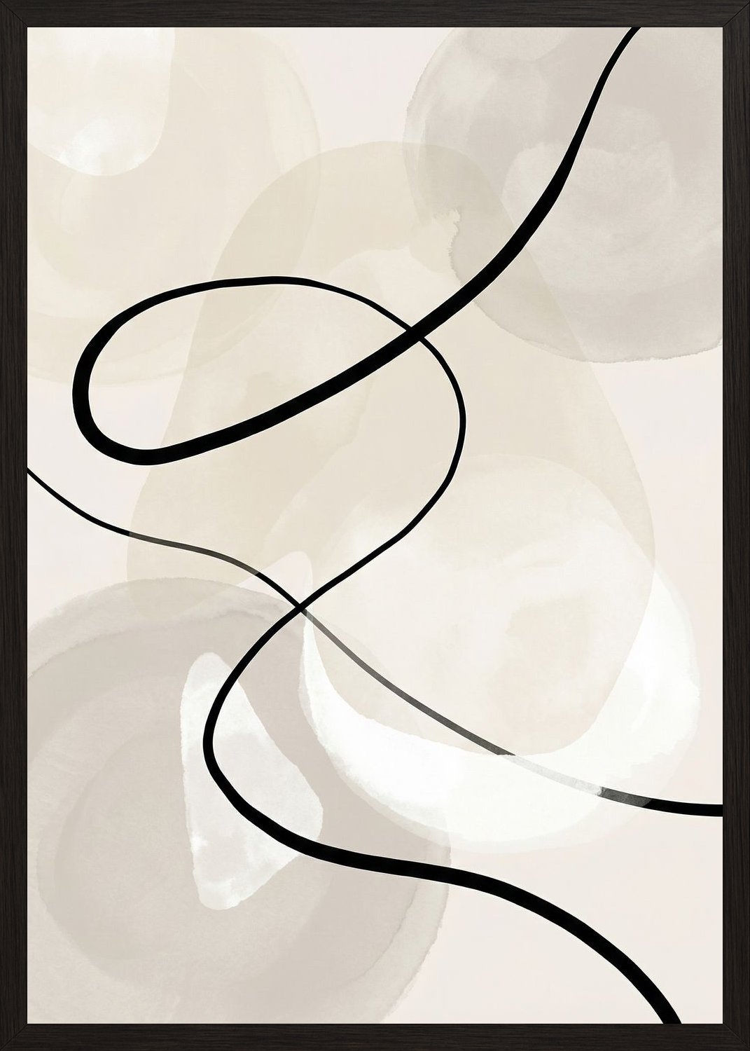 Poster in black frame