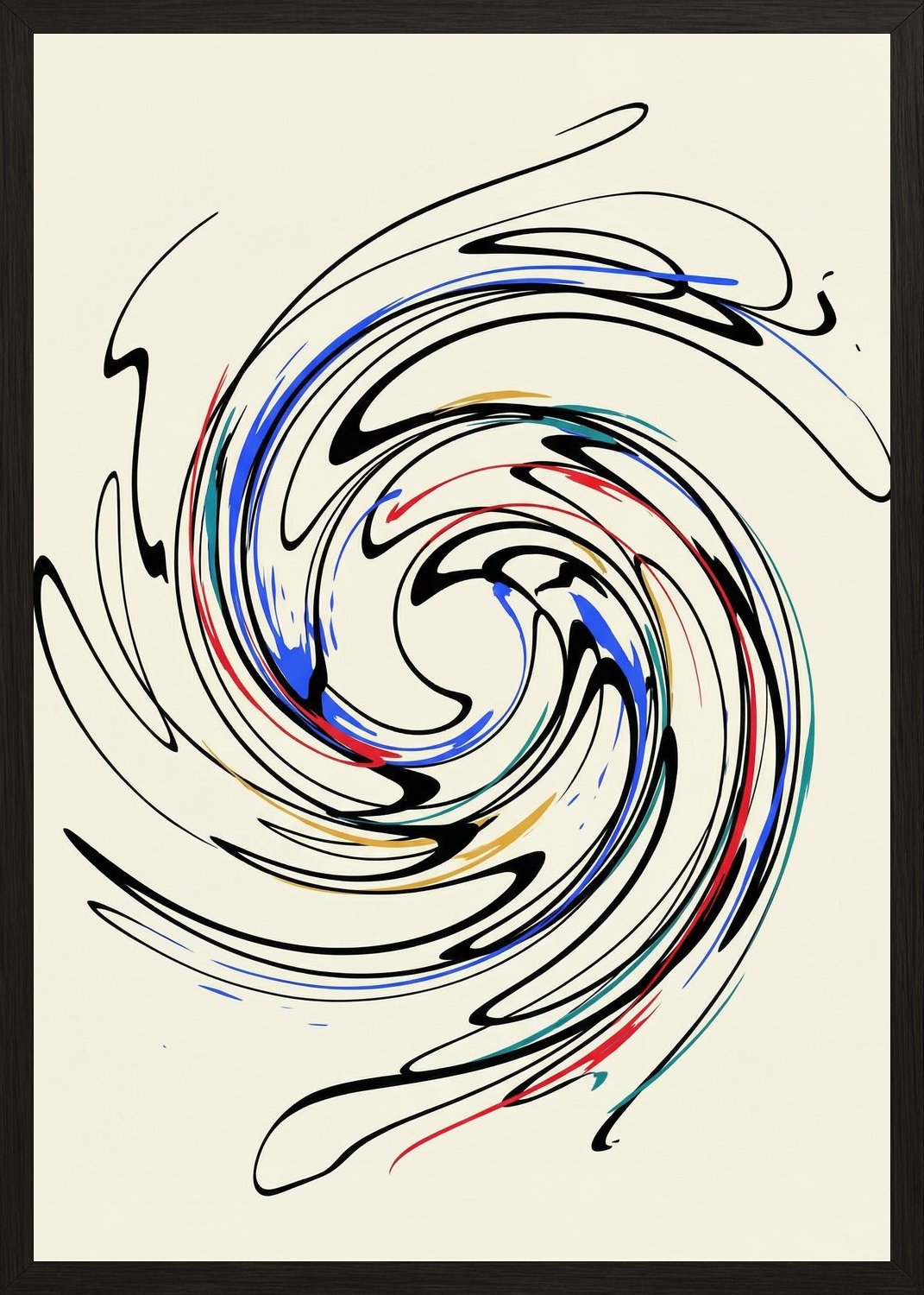 Poster in black frame