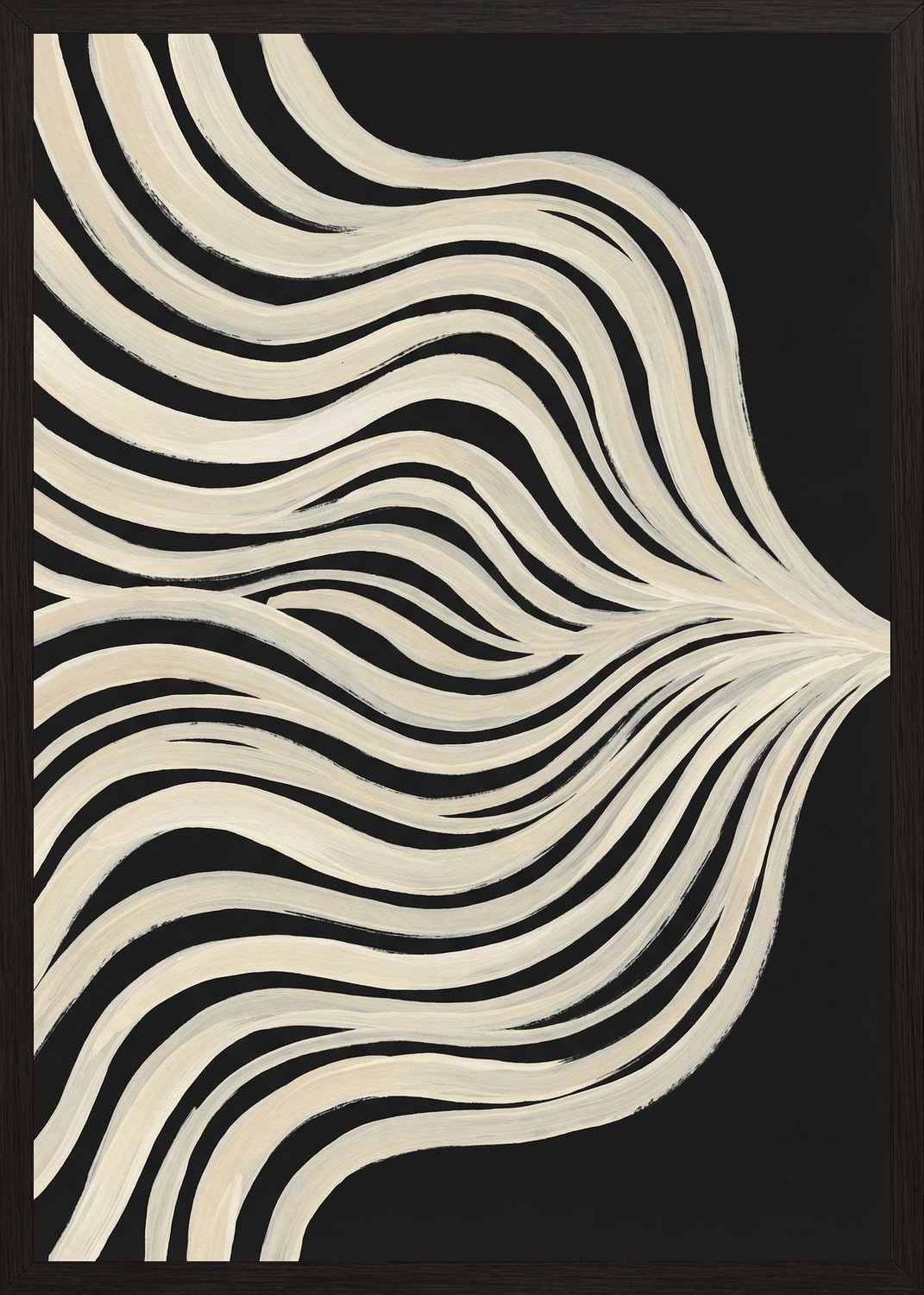 Poster in black frame