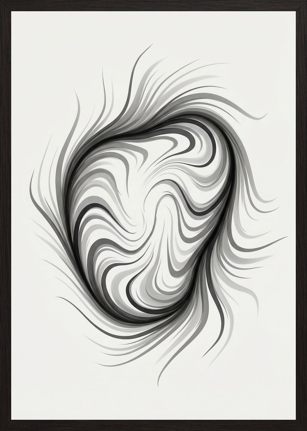 Poster in black frame